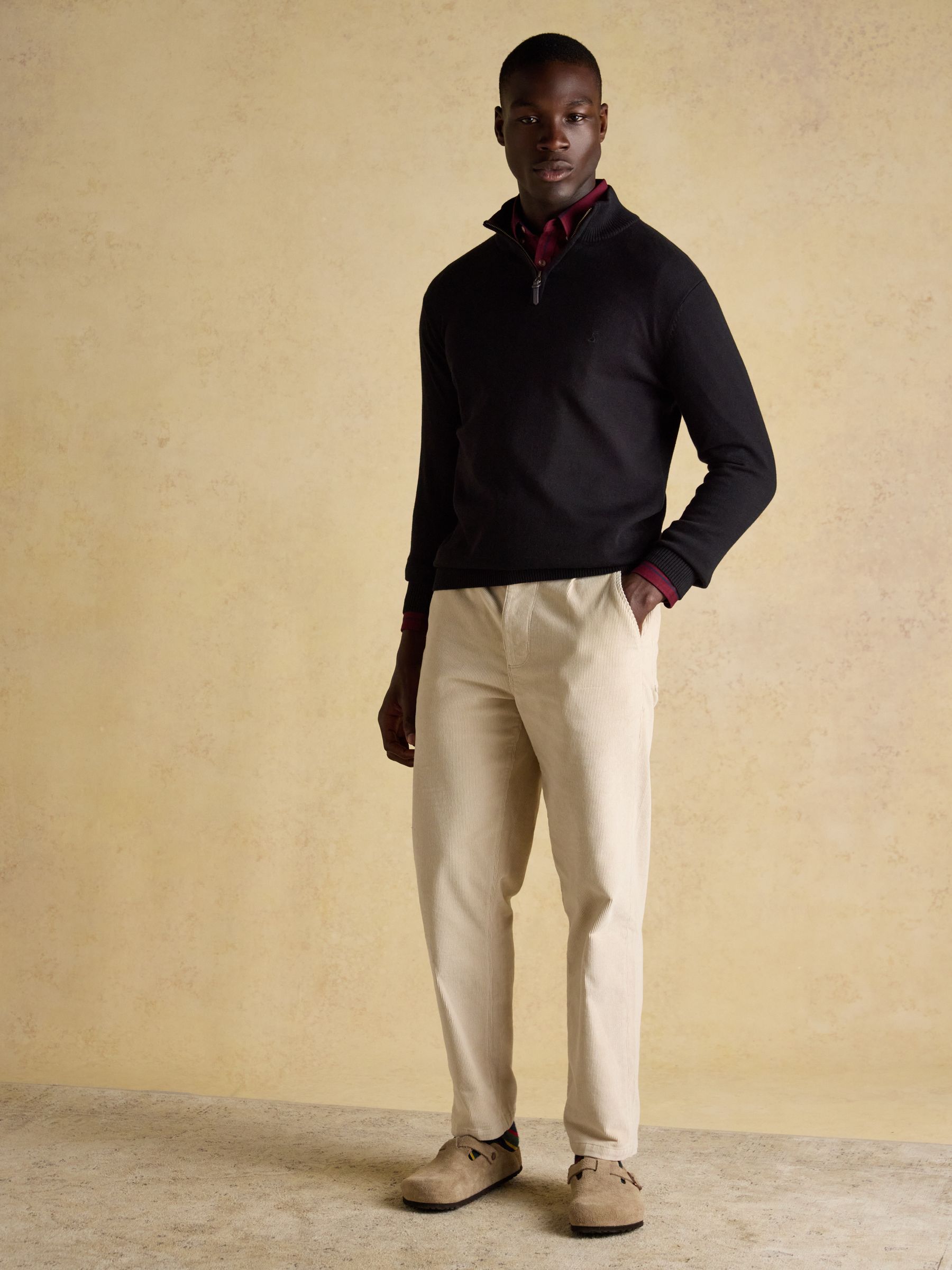 Hillside Black Quarter Zip Knitted Jumper - Image 3 of 7