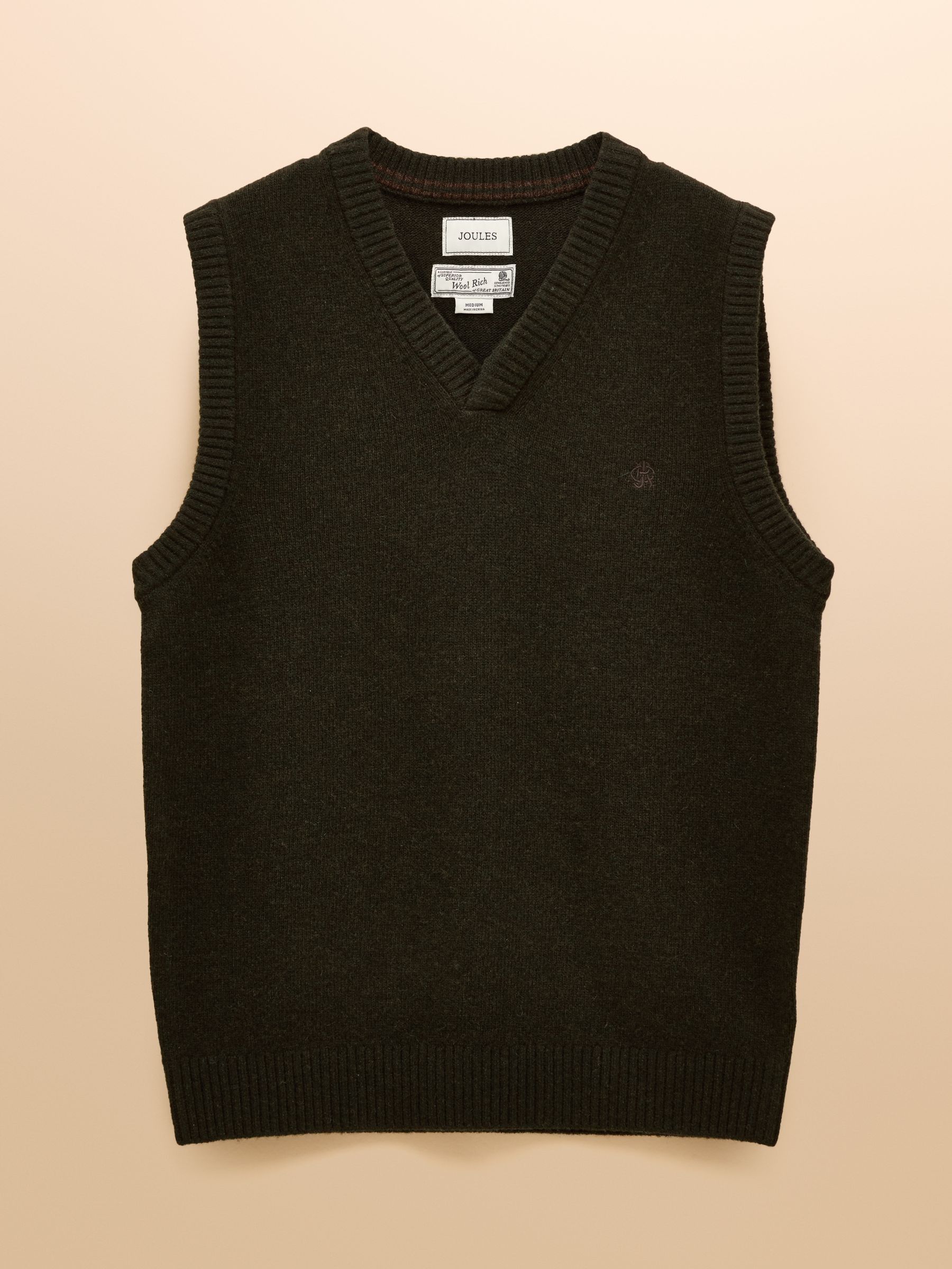 Highland Dark Green Wool-Rich Knitted Tank Top - Image 9 of 9 Highland Dark Green Wool-Rich Knitted Tank Top - Image 9 of 9