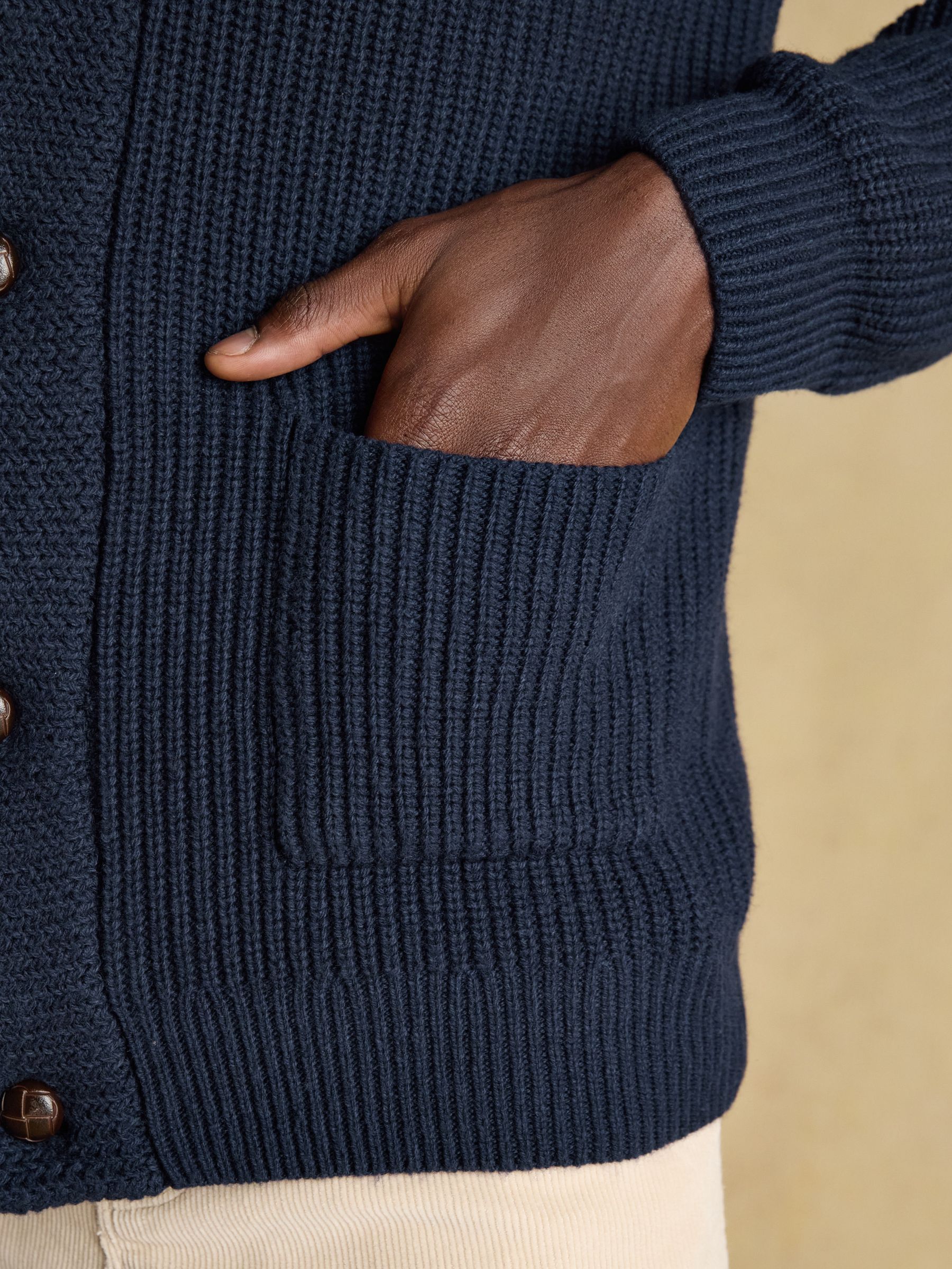 Harrison Navy Shawl Cardigan - Image 8 of 9