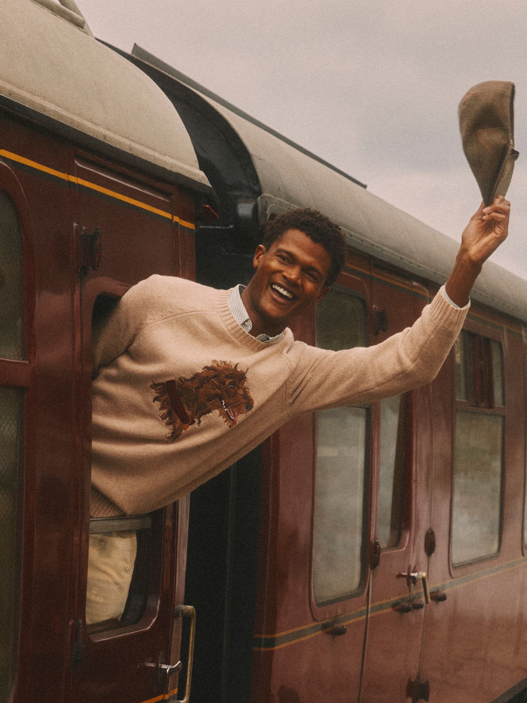 Unisex Oatmeal Irish Wolf Hound Jumper - Image 1 of 10