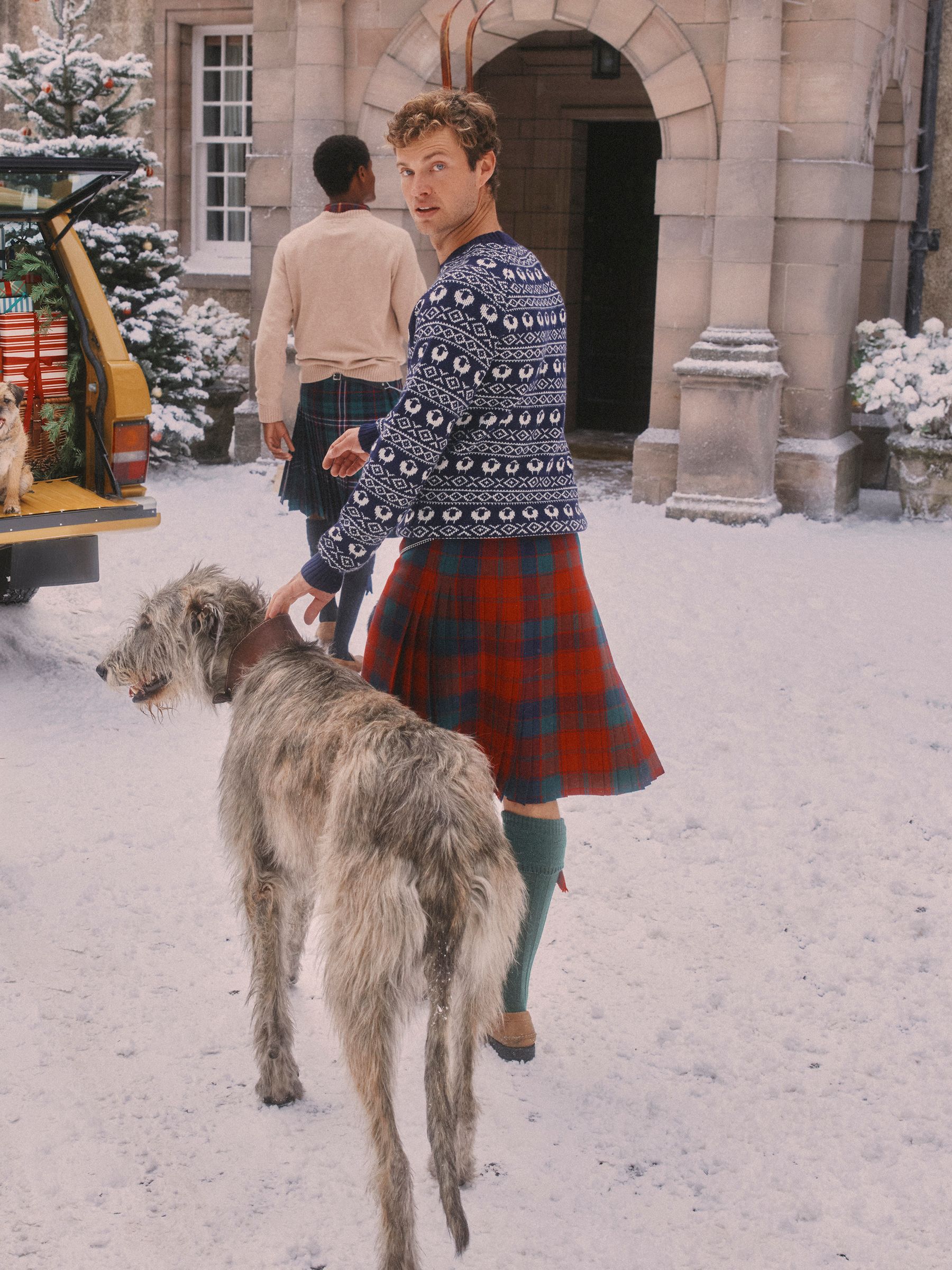 Baa Humbug Navy Intarsia Christmas Jumper - Image 2 of 11 Baa Humbug Navy Intarsia Christmas Jumper - Image 2 of 11