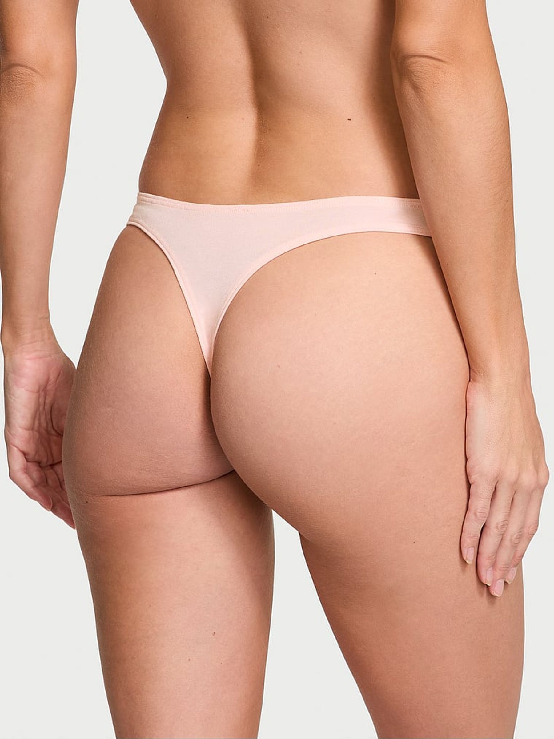 Purest Pink Thong Knickers - Image 2 of 3