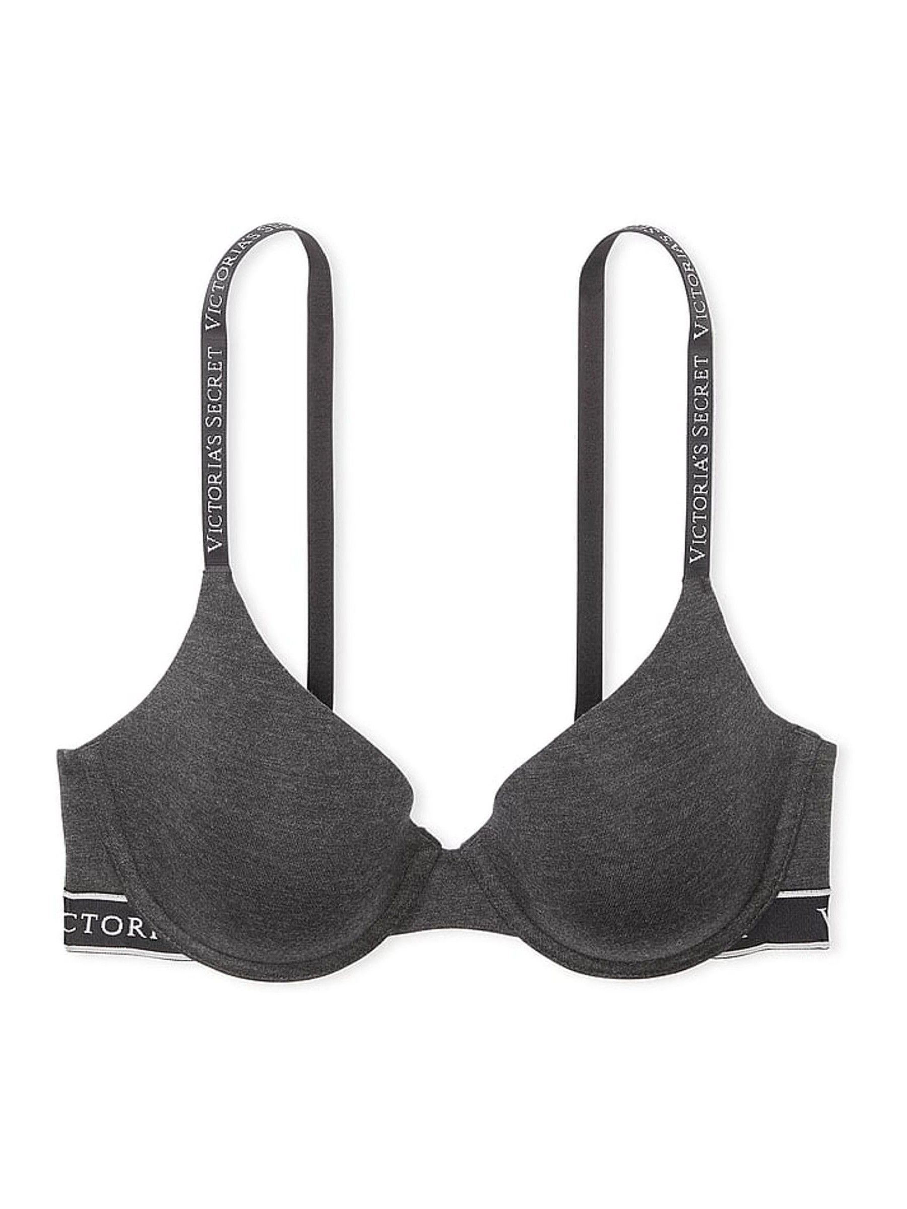 Charcoal Heather Grey Demi Lightly Lined Bra - Image 3 of 3