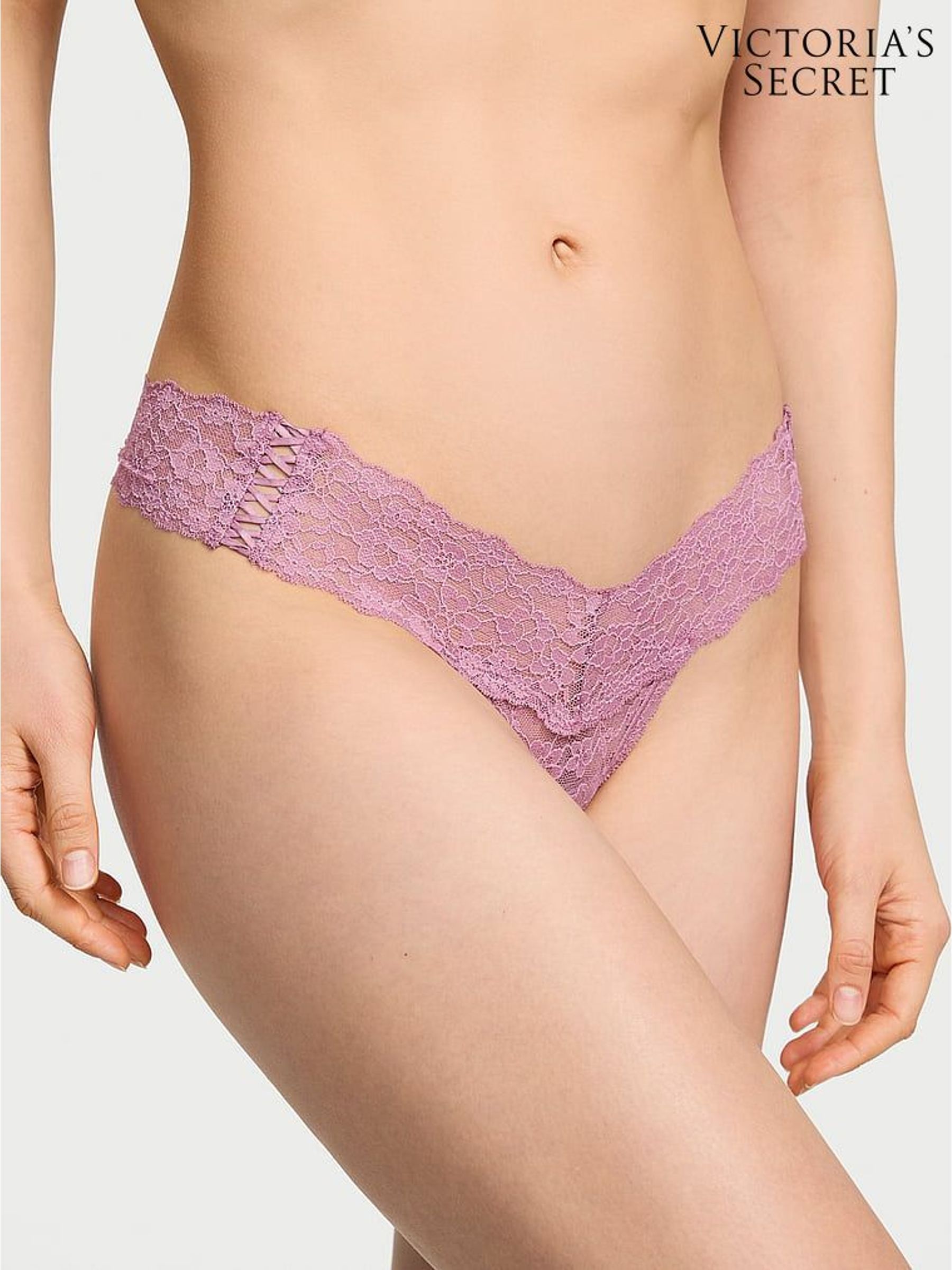 Thistle Purple Thong Knickers - Image 6 of 6
