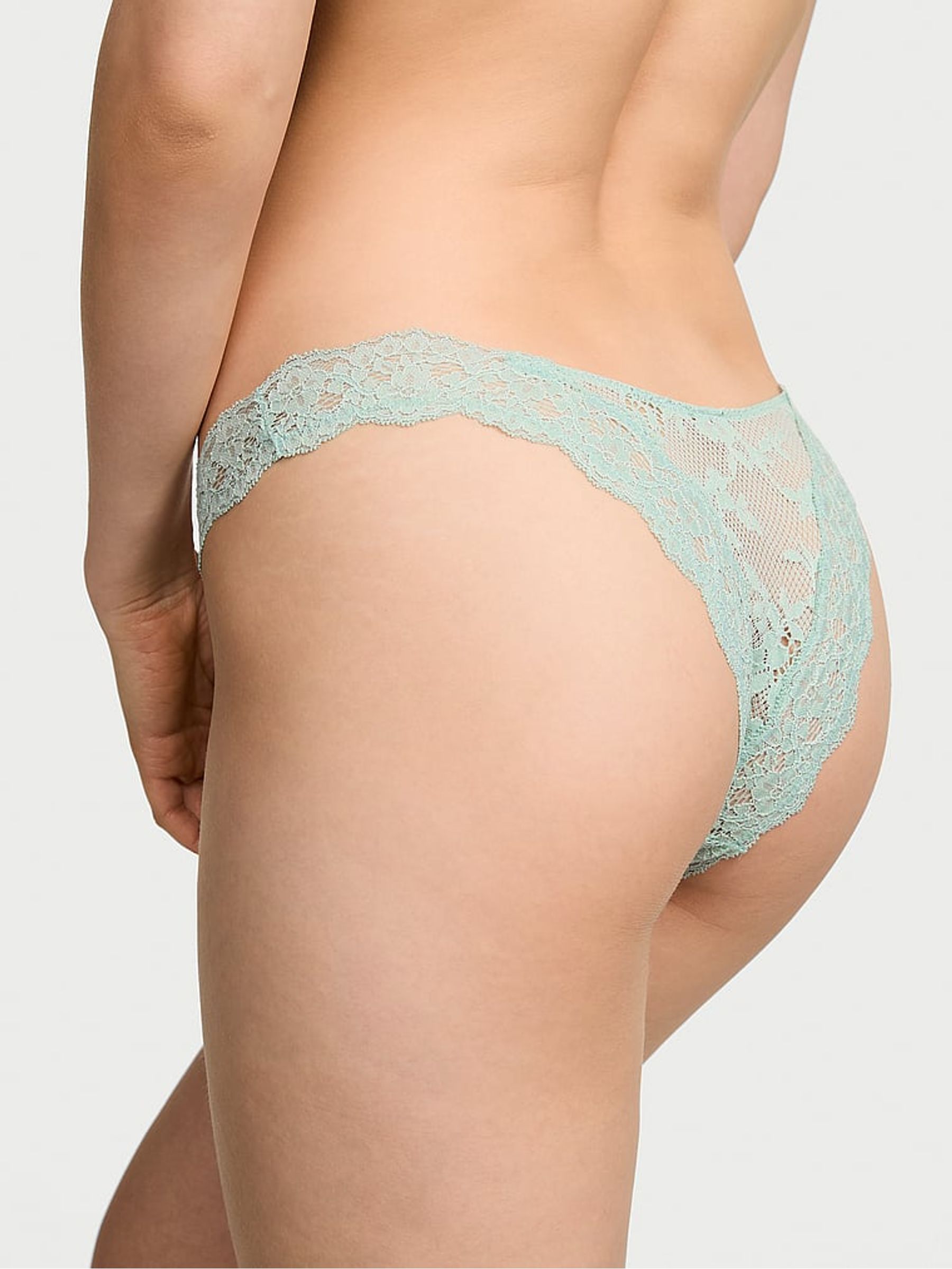 Silent Green Brazilian Lace Knickers - Image 2 of 2