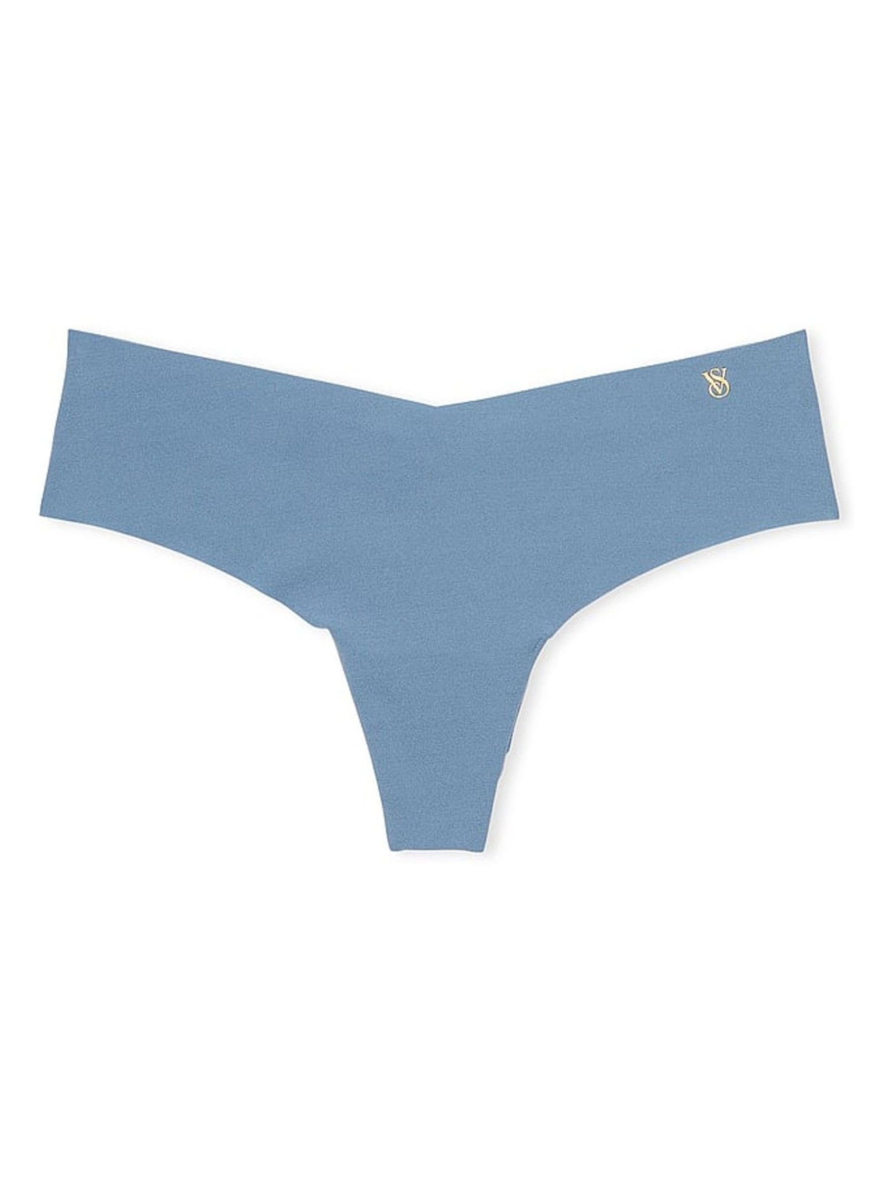 Faded Denim Blue Thong Knickers - Image 3 of 3