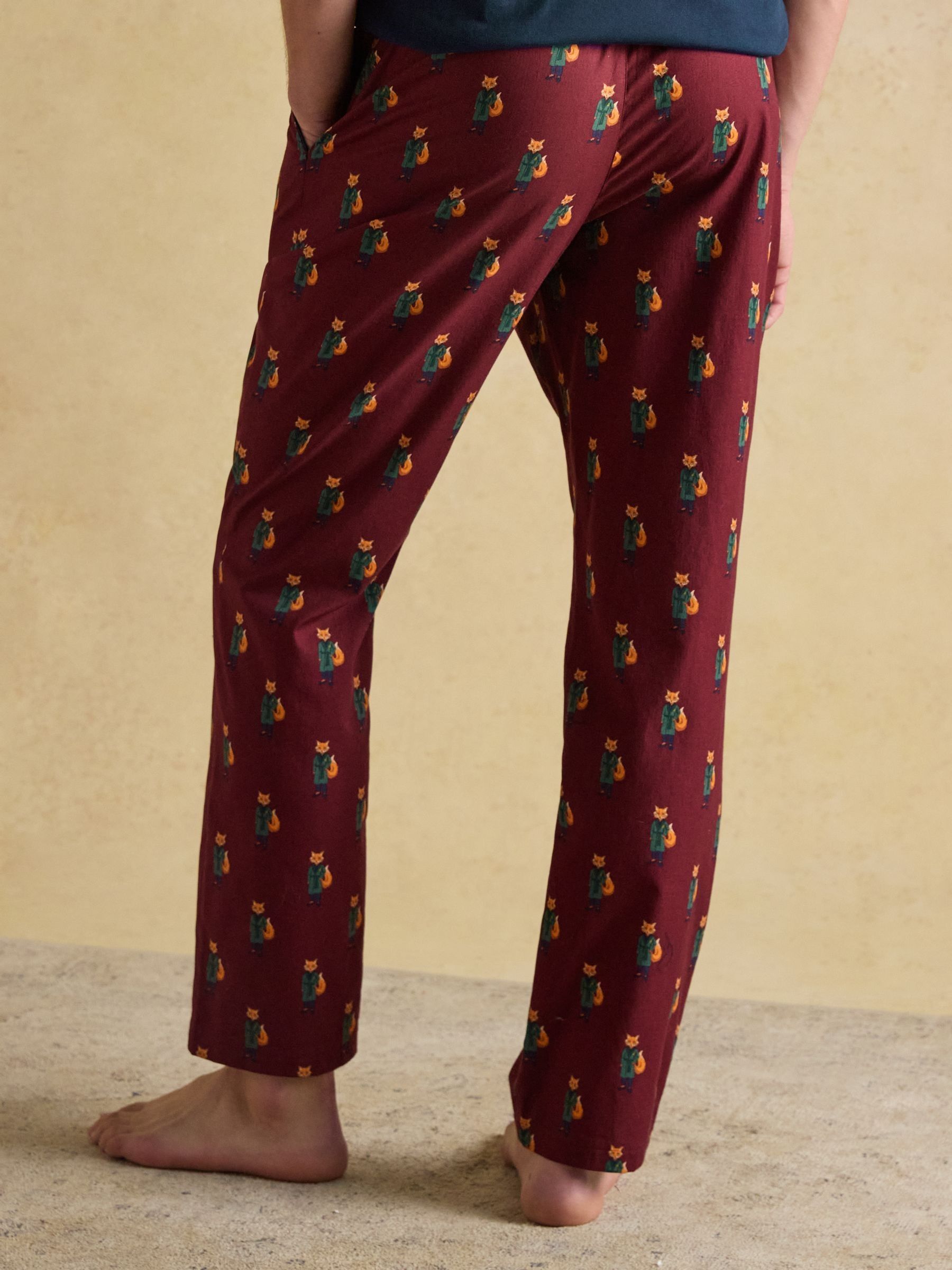 Dozer Burgundy Red Pyjama Bottoms - Image 2 of 8
