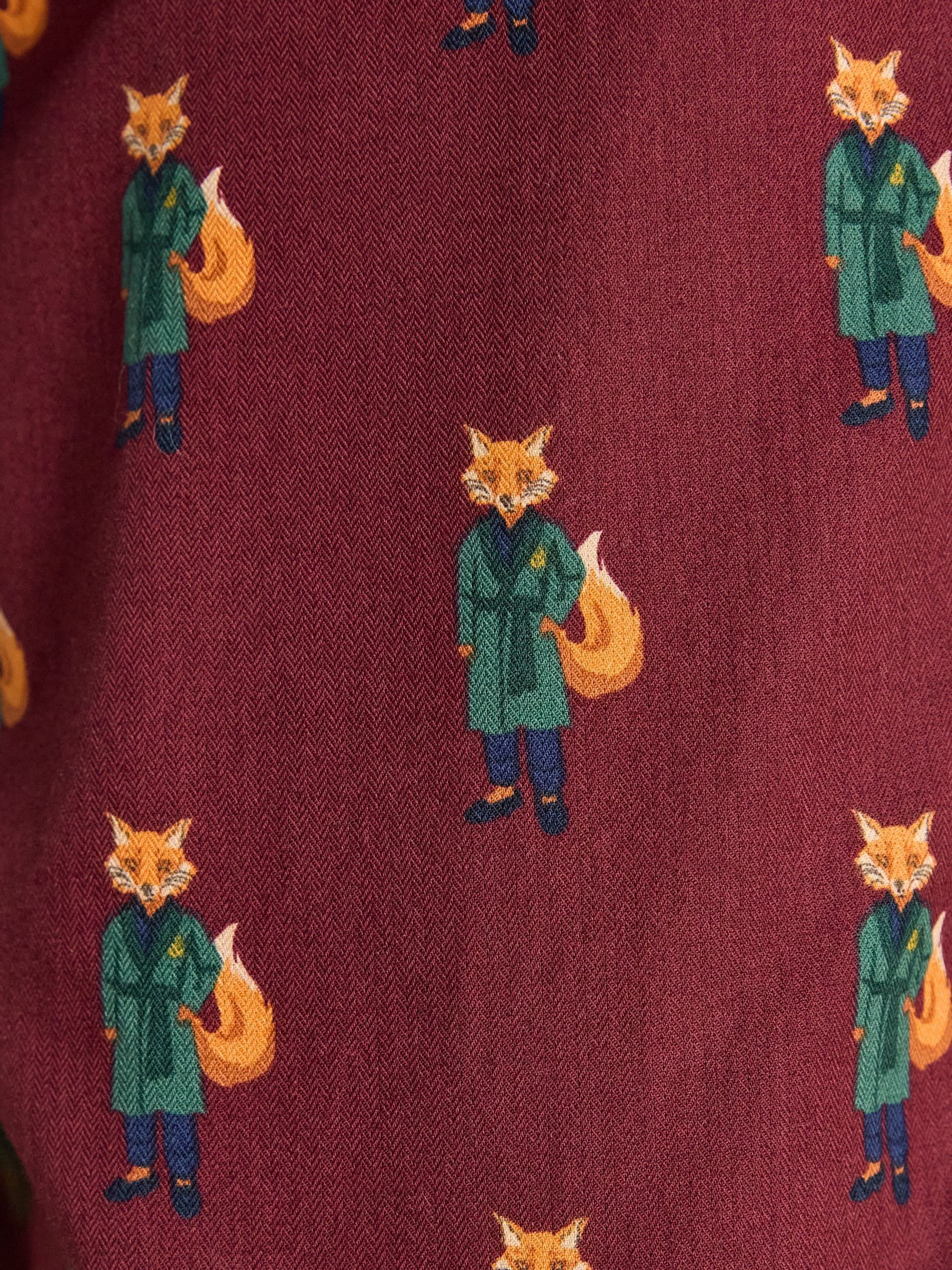 Dozer Burgundy Red Pyjama Bottoms - Image 7 of 8