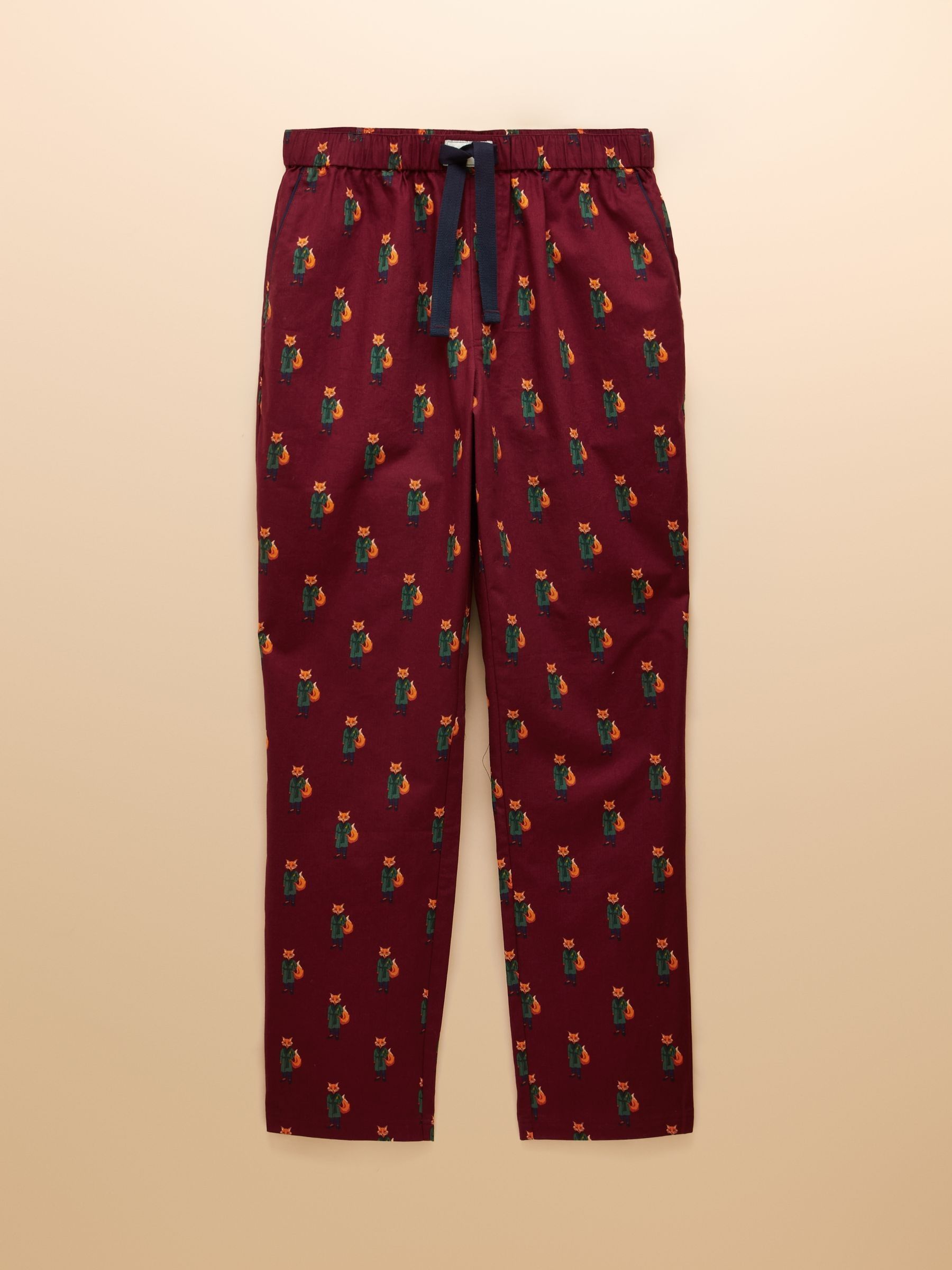 Dozer Burgundy Red Pyjama Bottoms - Image 8 of 8