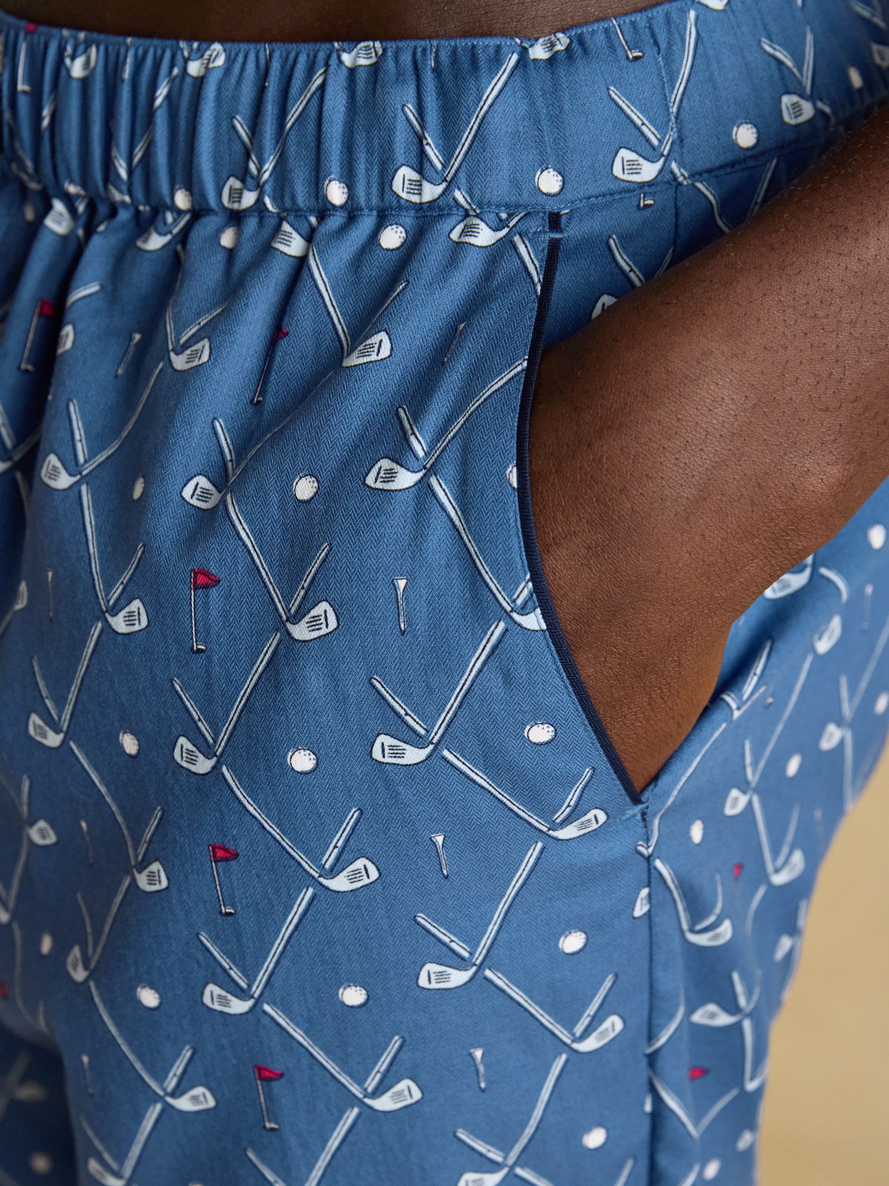 Dozer Blue Pyjama Bottoms - Image 4 of 5