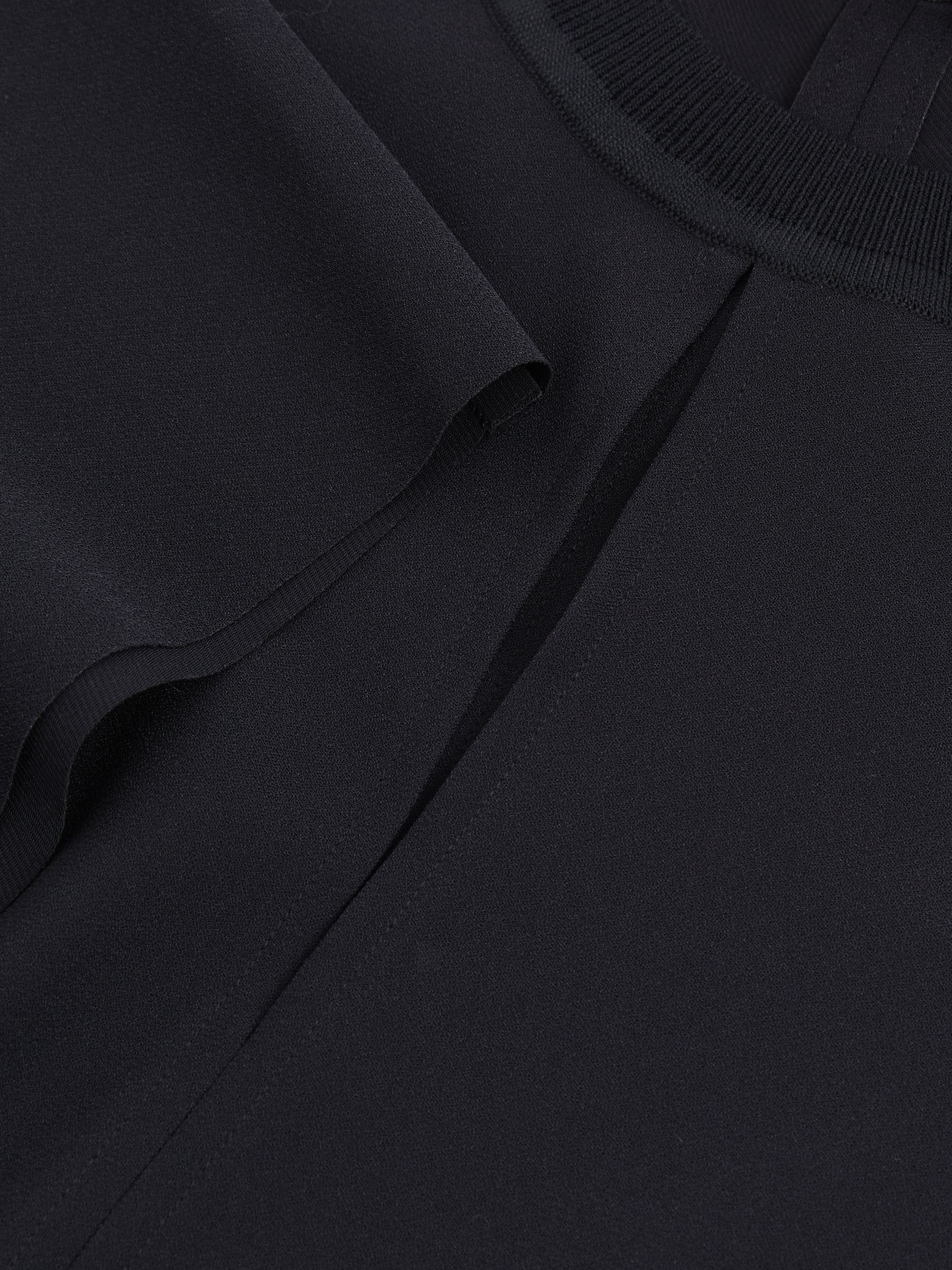 Draped Sleeve Top in Navy - Image 8 of 8