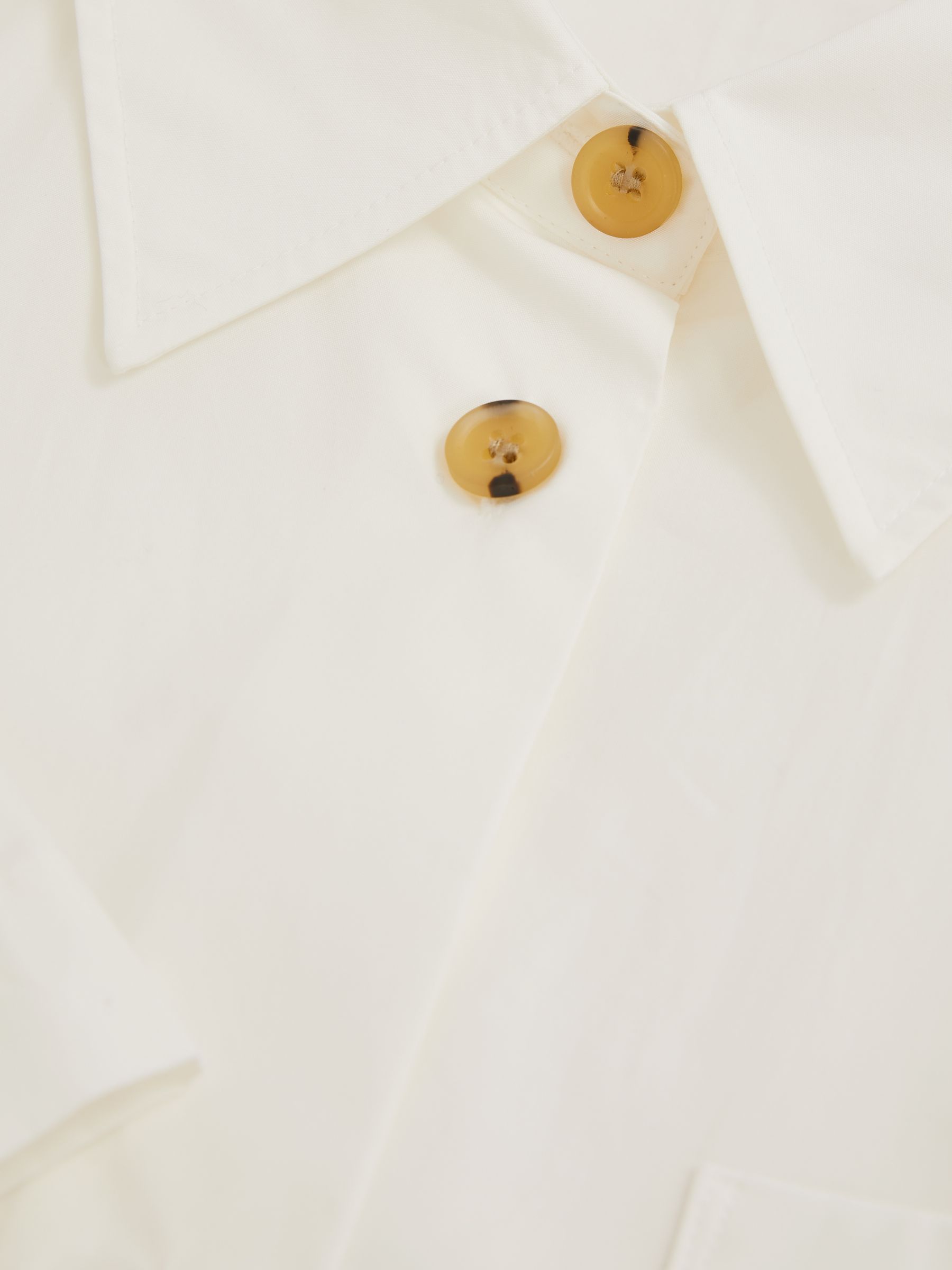 Cotton Short-Sleeve Shirt in White - Image 7 of 7