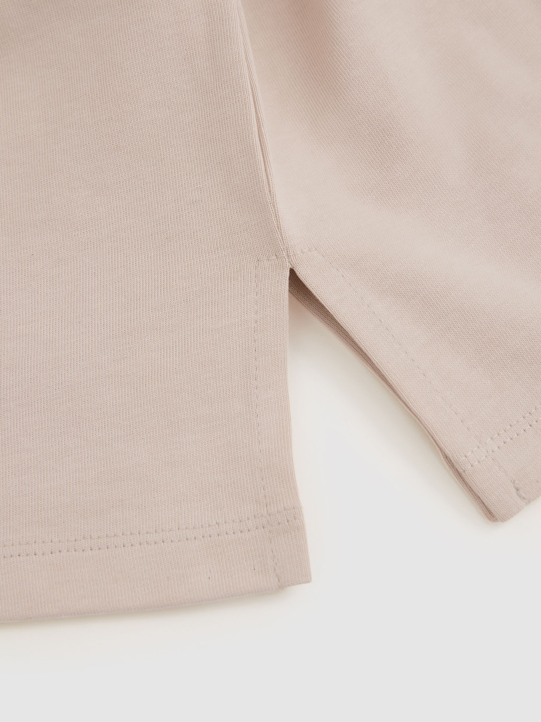 9-13 yrs Oversized Cotton Crew-Neck T-Shirt in Pink - Image 4 of 4