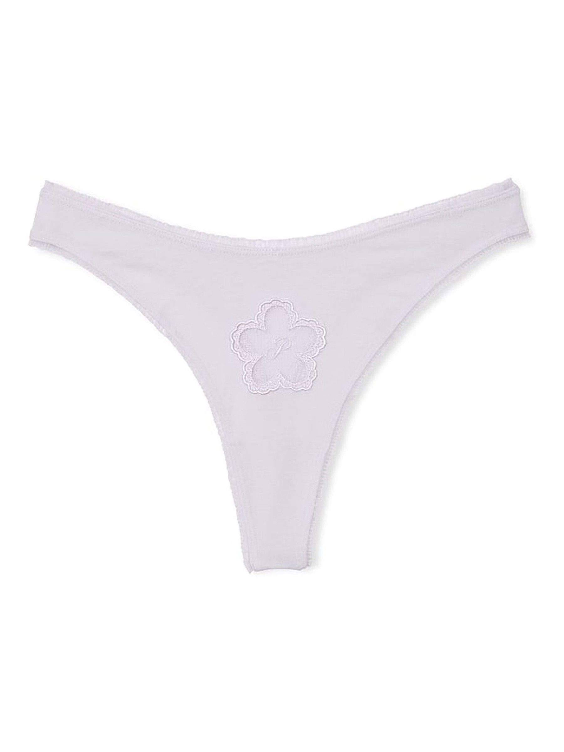 Purple Whisper Thong Cotton Knickers - Image 3 of 3