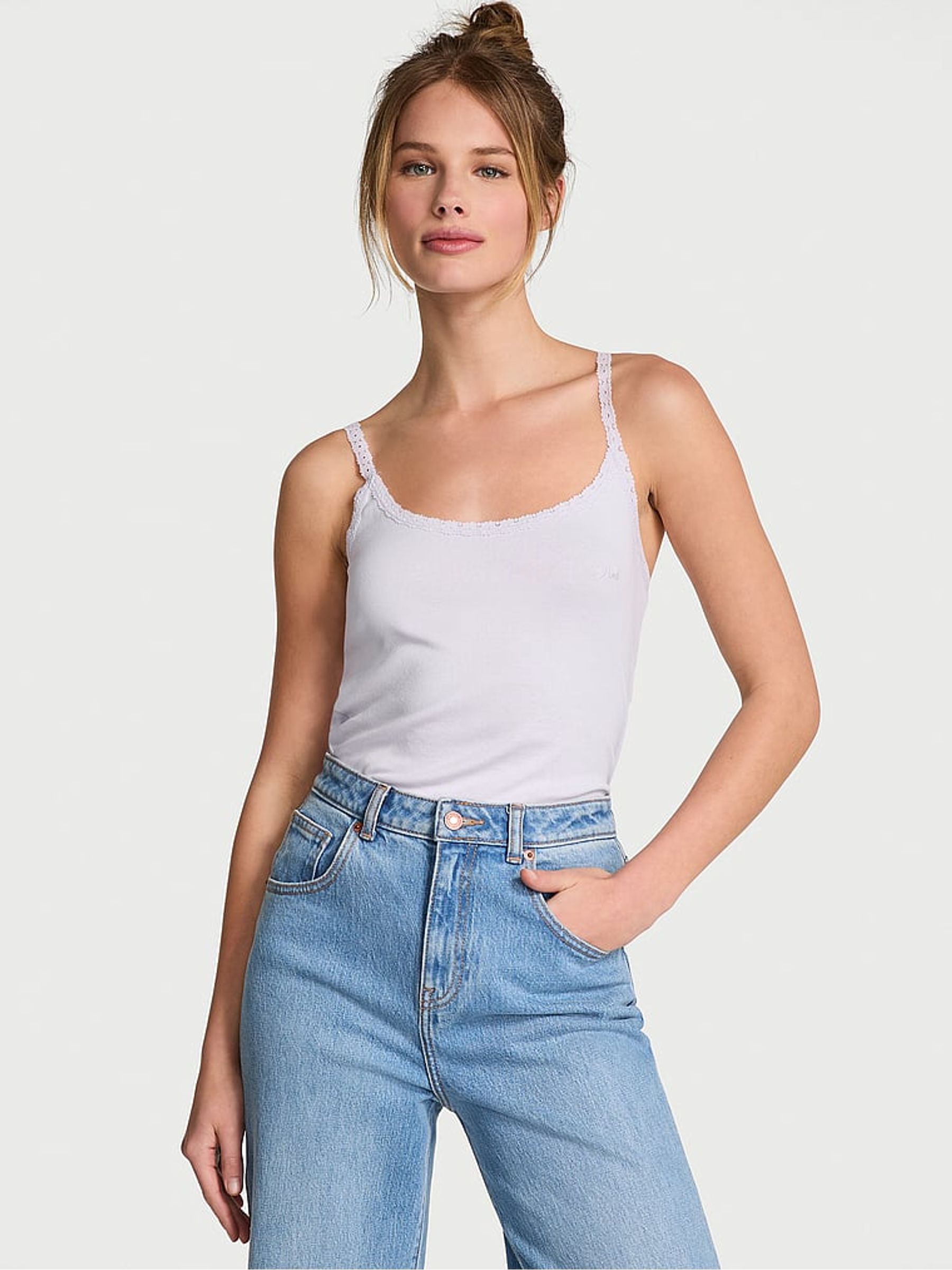 Purple Whisper Pyjama Cami Top - Image 1 of 2