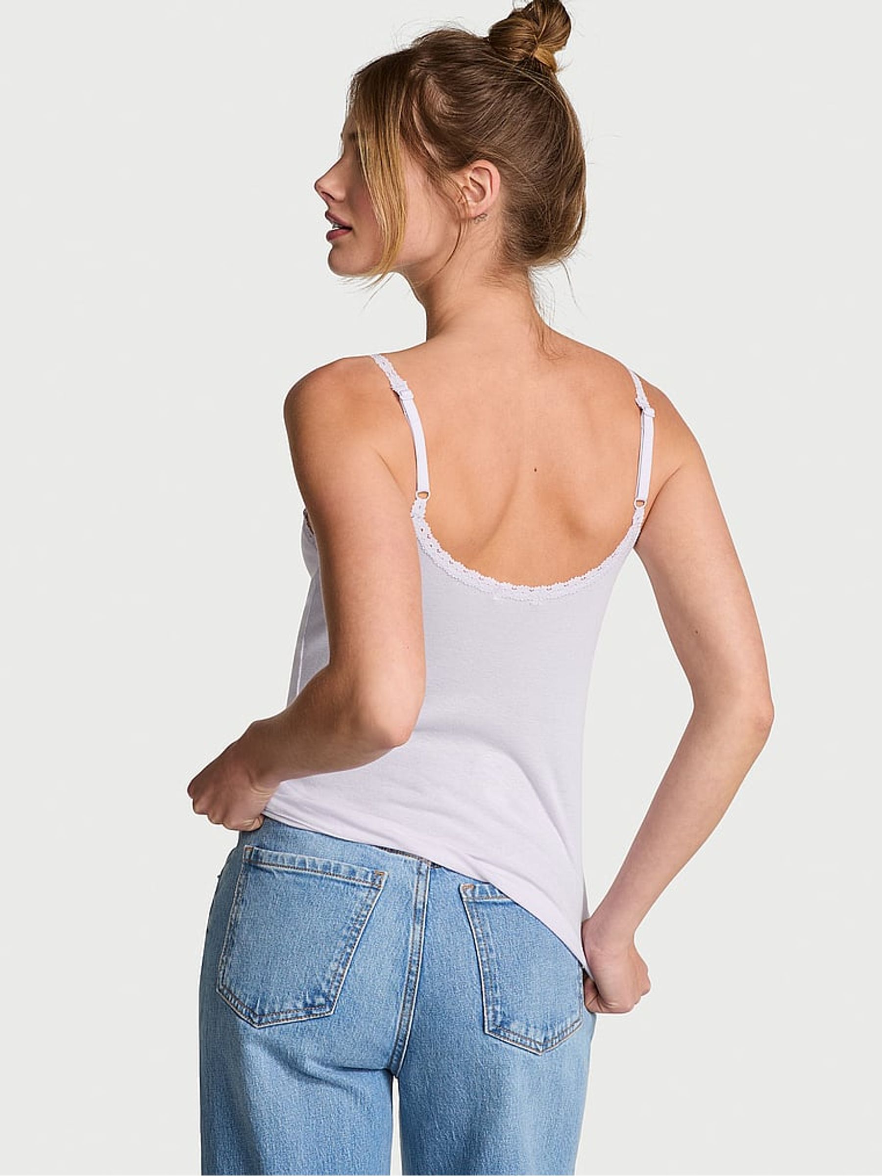 Purple Whisper Pyjama Cami Top - Image 2 of 2