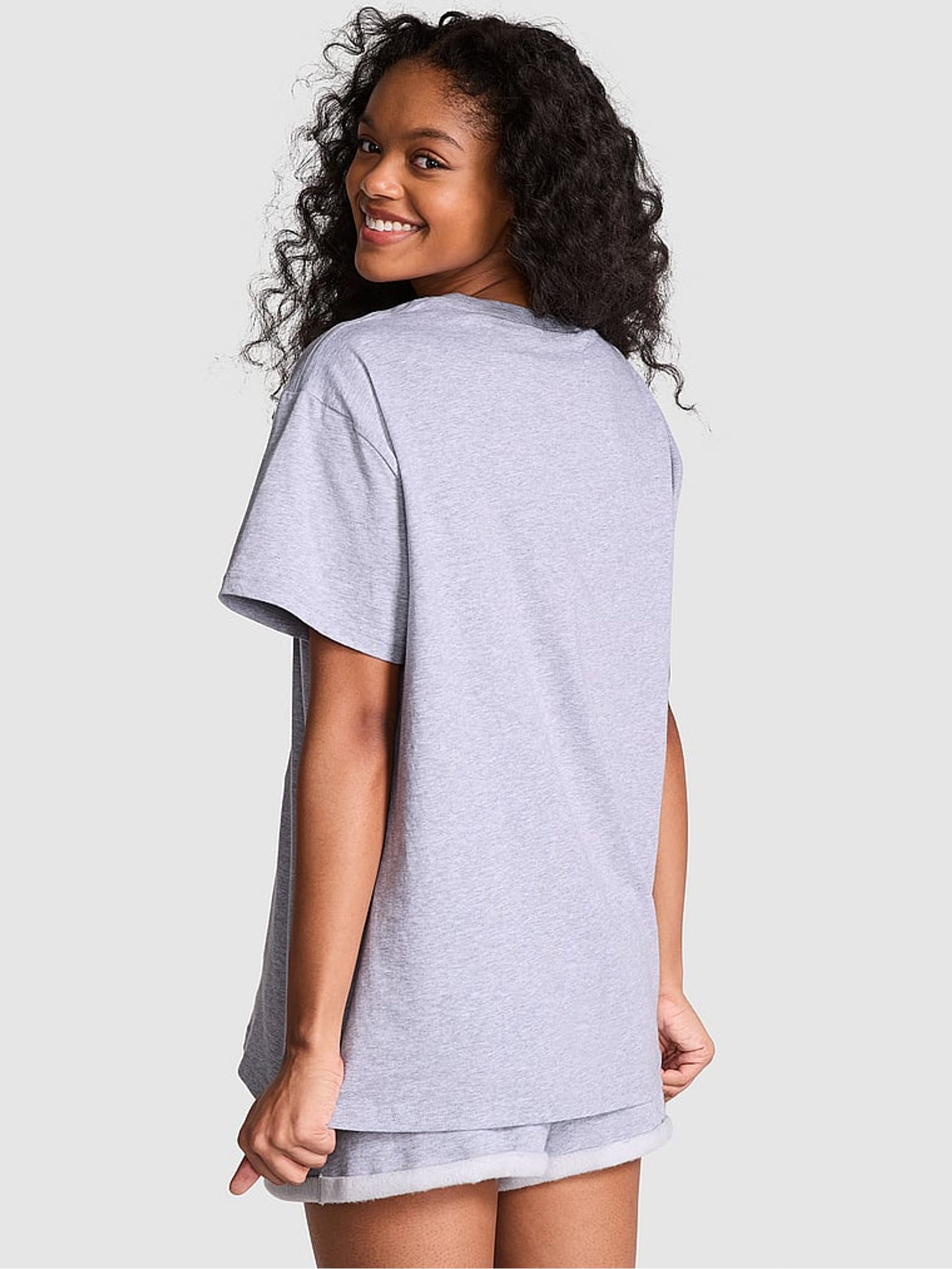 Grey Heather Short Sleeve Oversized T-Shirt - Image 2 of 3
