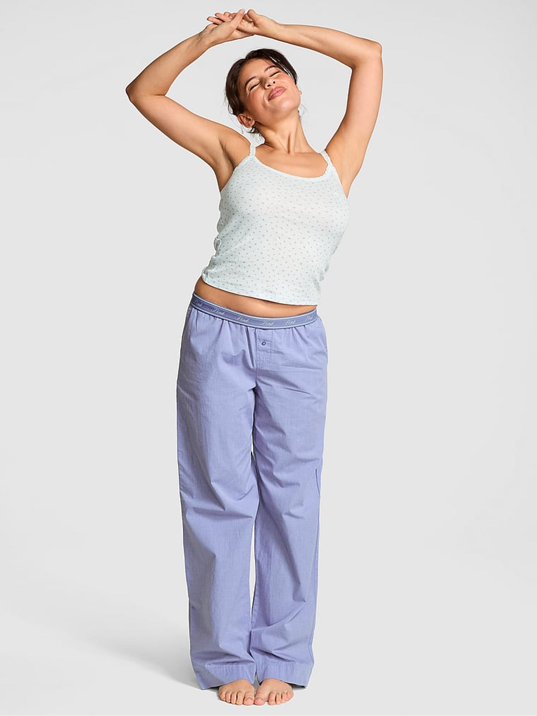 Dusty Iris Blue Pyjama Trousers - Image 1 of 2