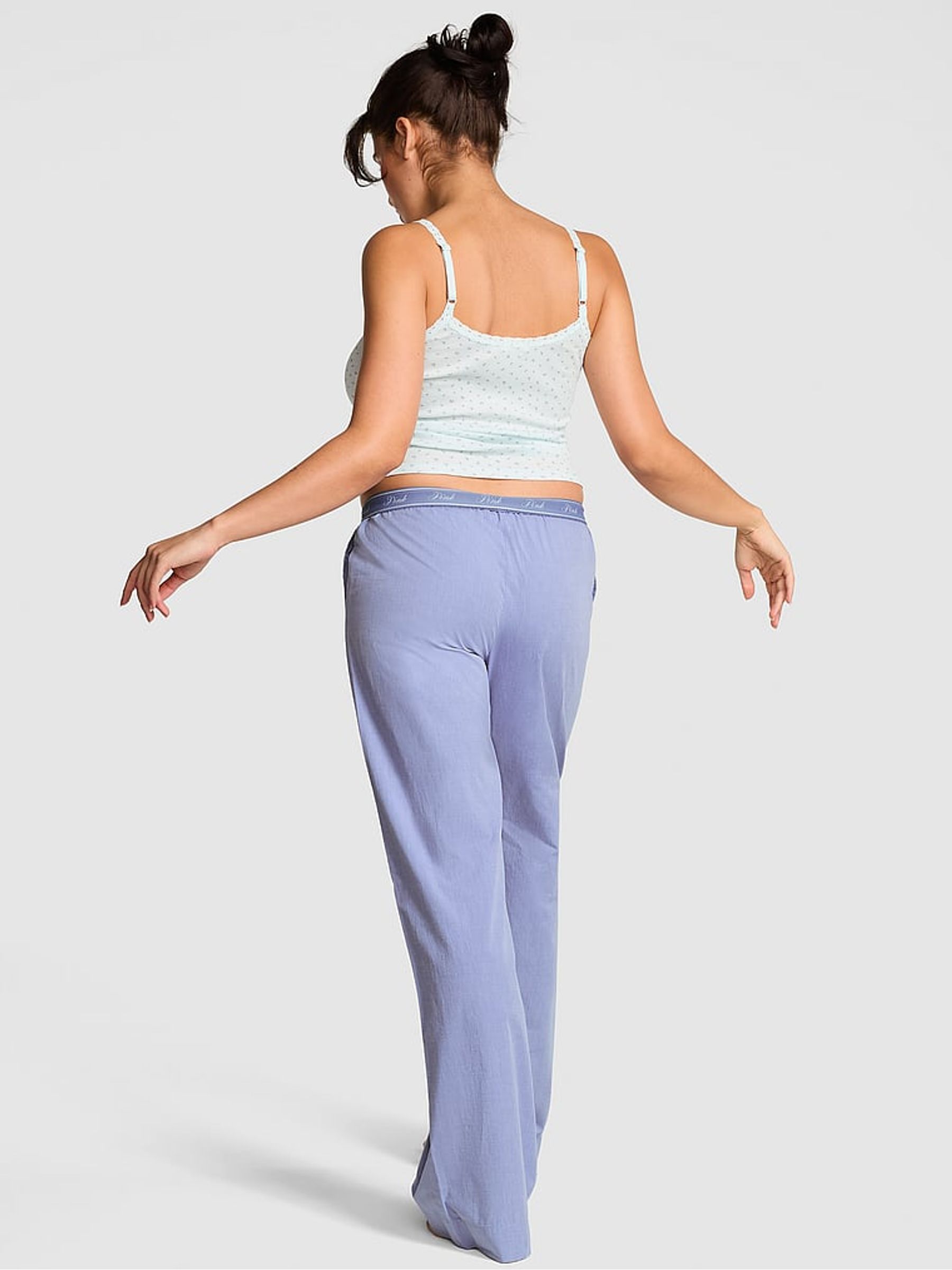 Dusty Iris Blue Pyjama Trousers - Image 2 of 2