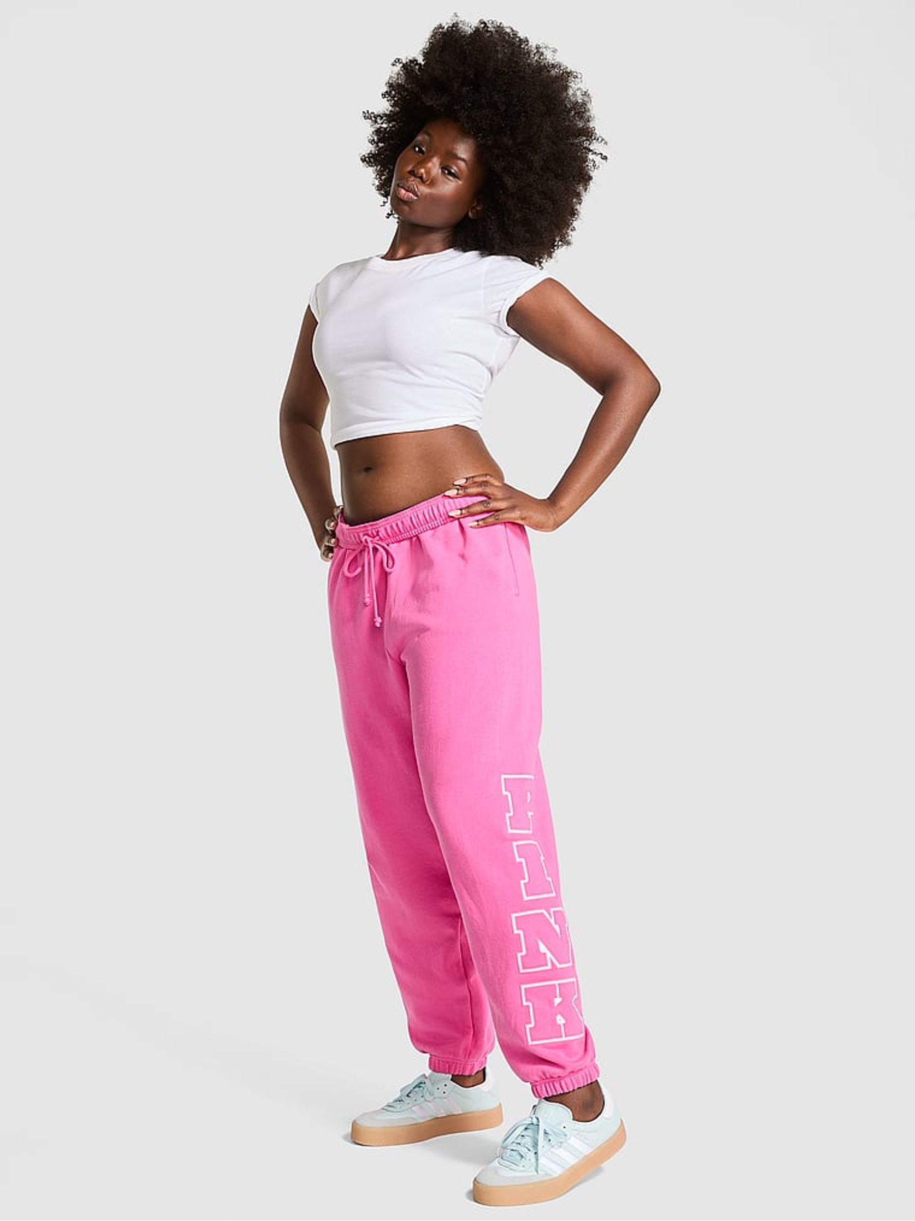 Pink Gossip Cuffed Joggers - Image 1 of 3