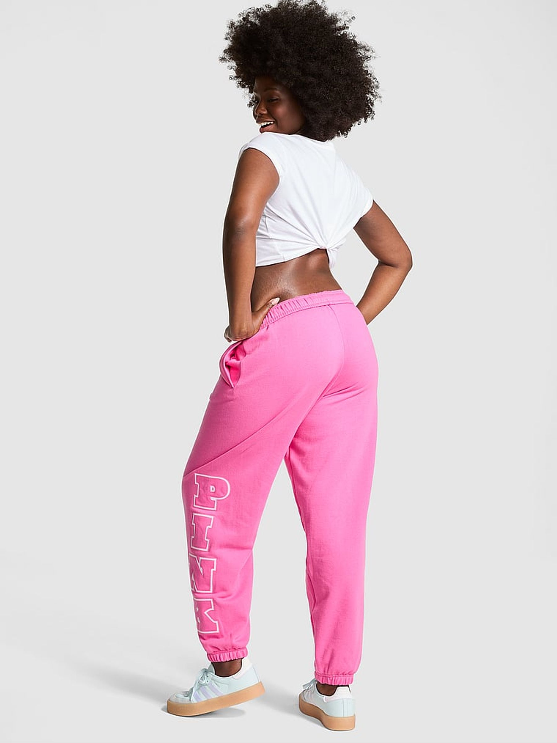 Pink Gossip Cuffed Joggers - Image 2 of 3