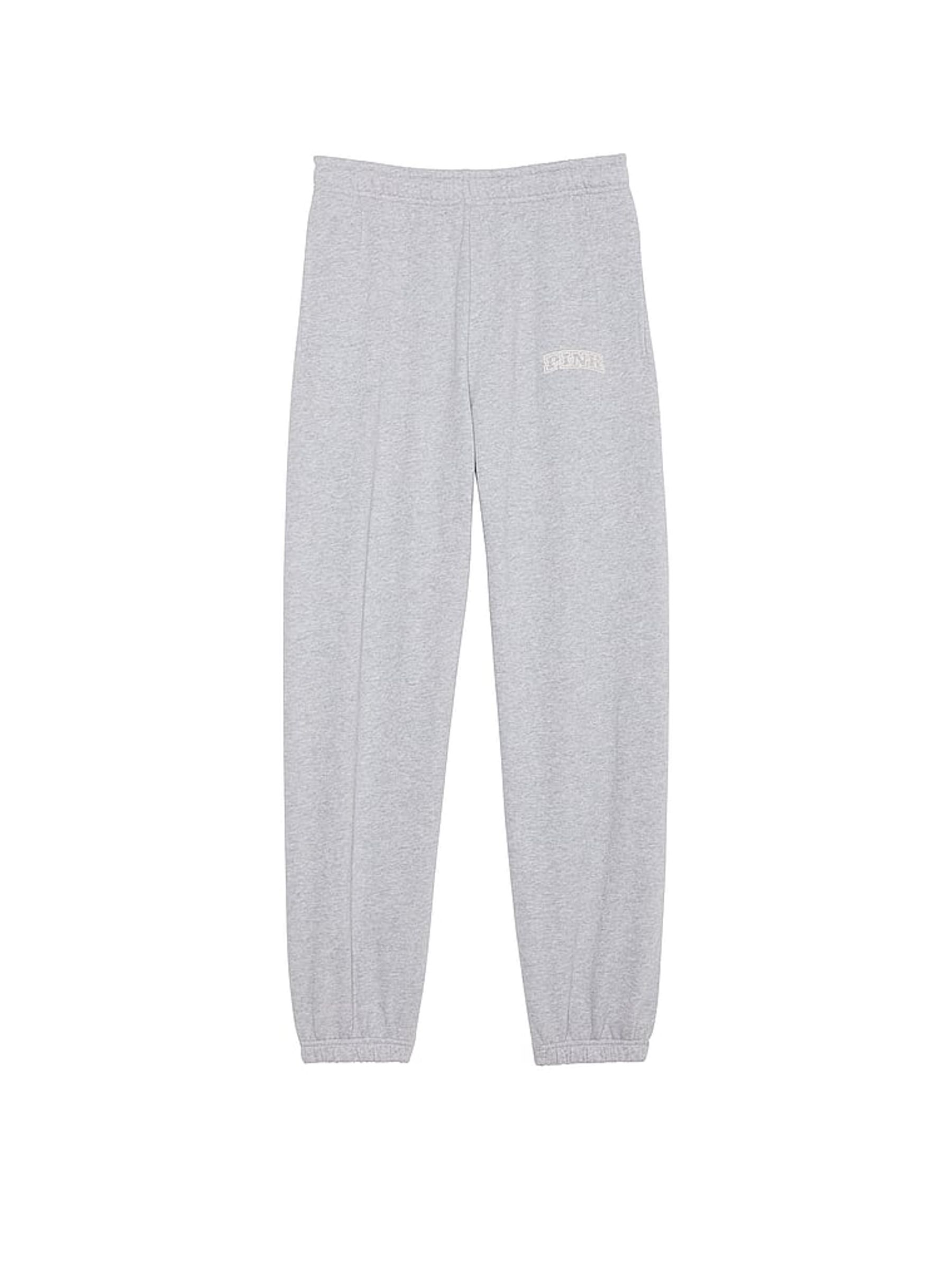 Grey Heather Cuffed Joggers - Image 3 of 4