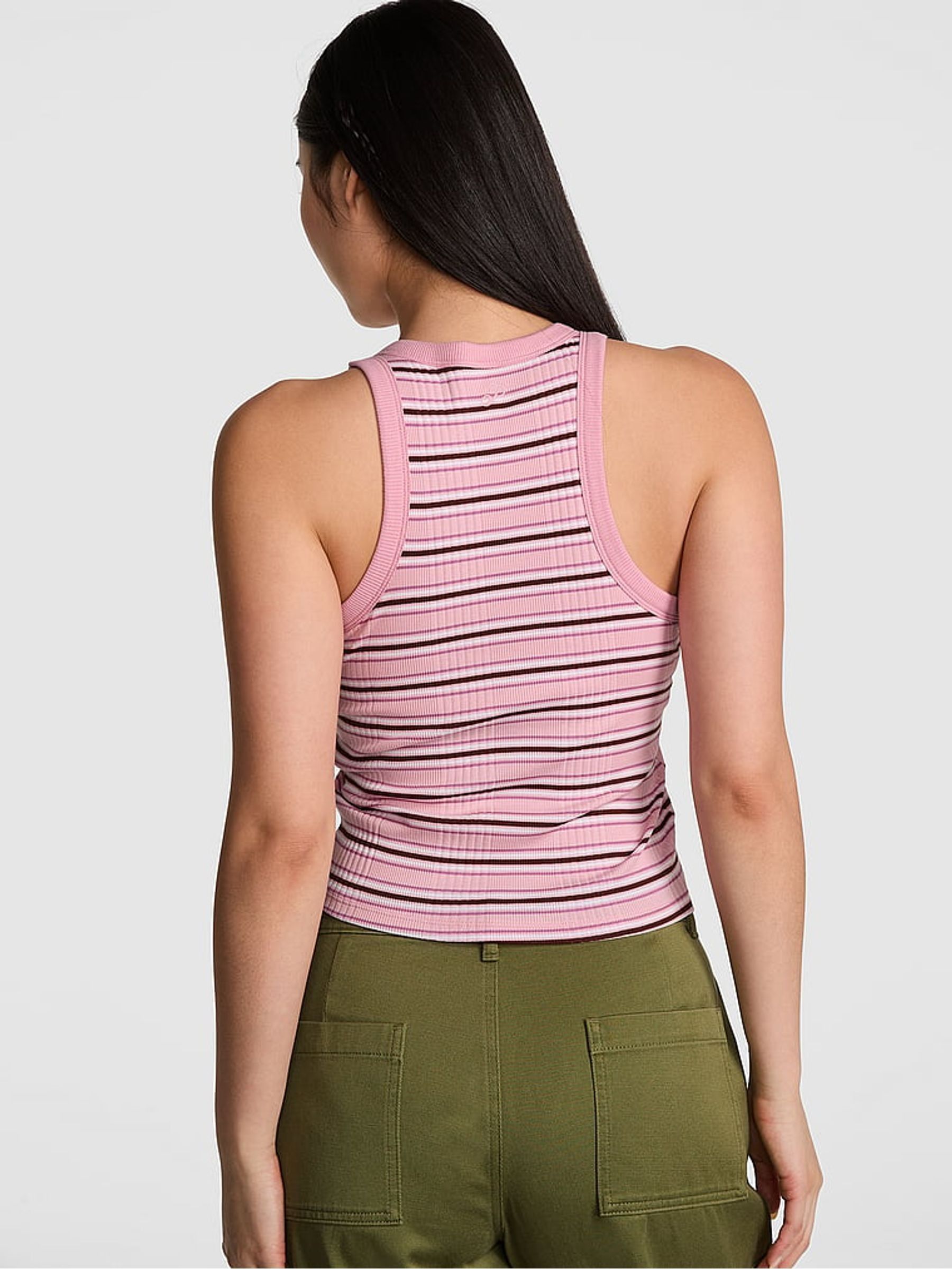 Cameo Pink Rib Tank Top - Image 2 of 2