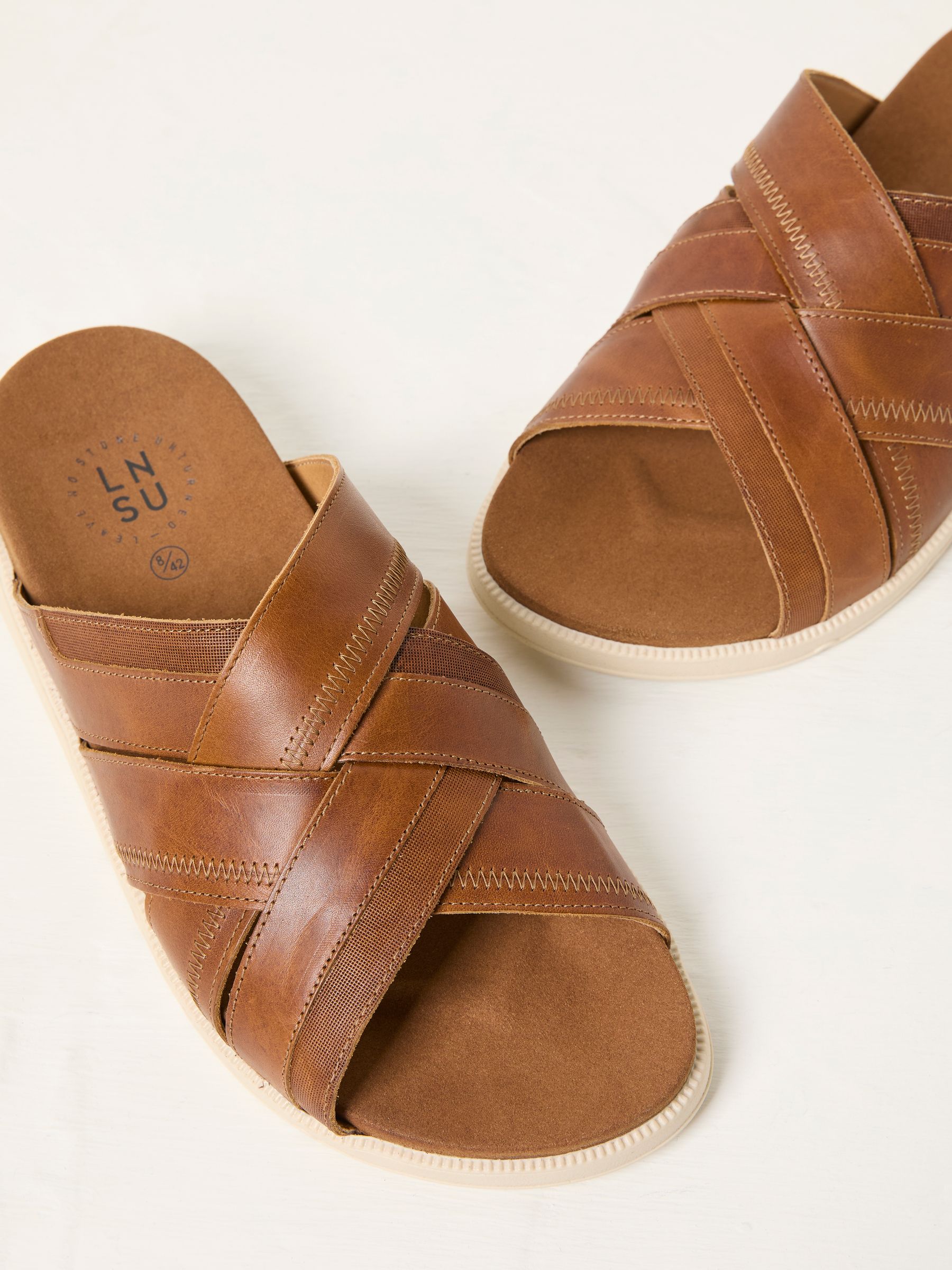 Hinton Tan Brown Sliders - Image 2 of 3