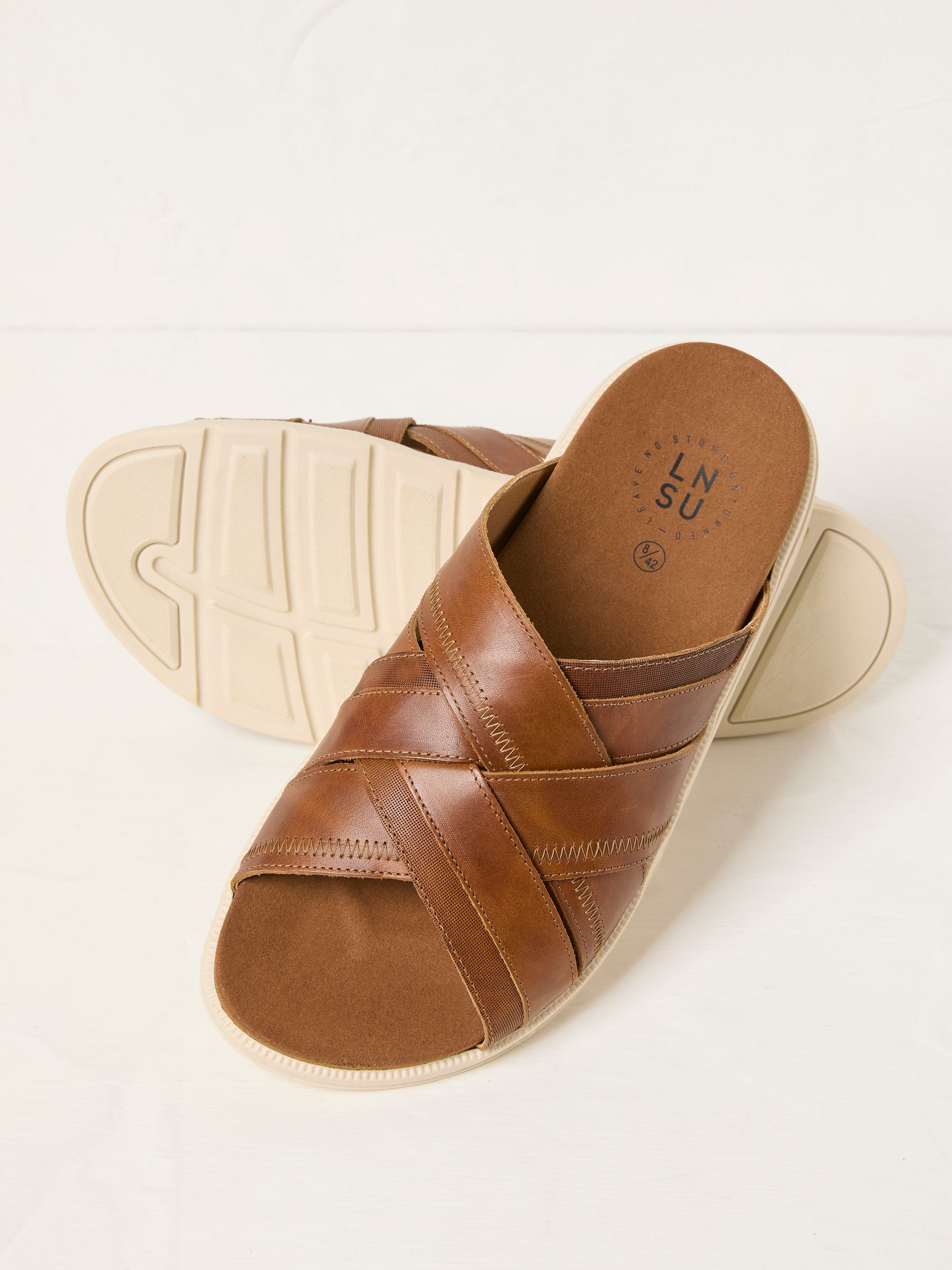 Hinton Tan Brown Sliders - Image 3 of 3