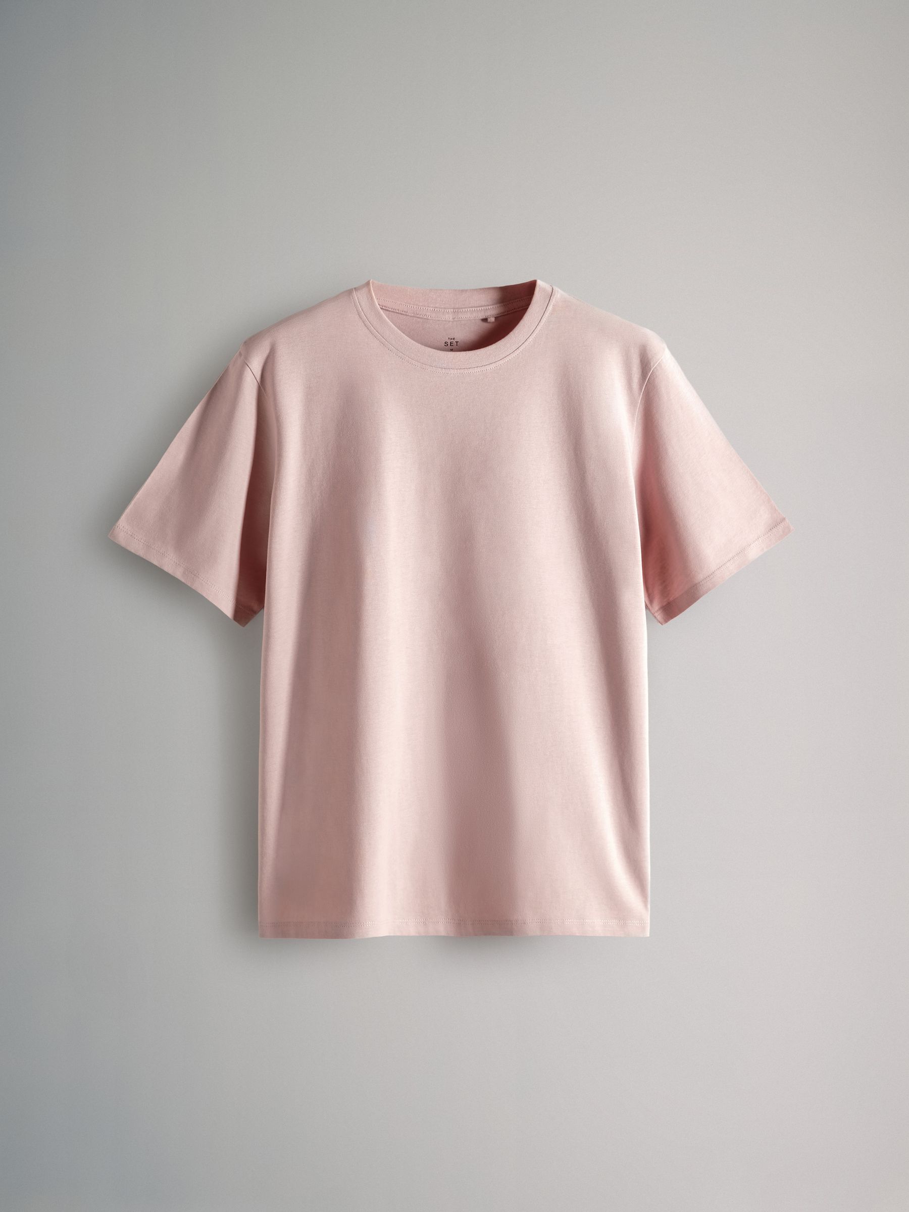 Rose Pink/Neutral Stripe/Cream/Taupe Brown - 4 Pack 100% Cotton Short Sleeved Relaxed T-Shirts - Image 2 of 7