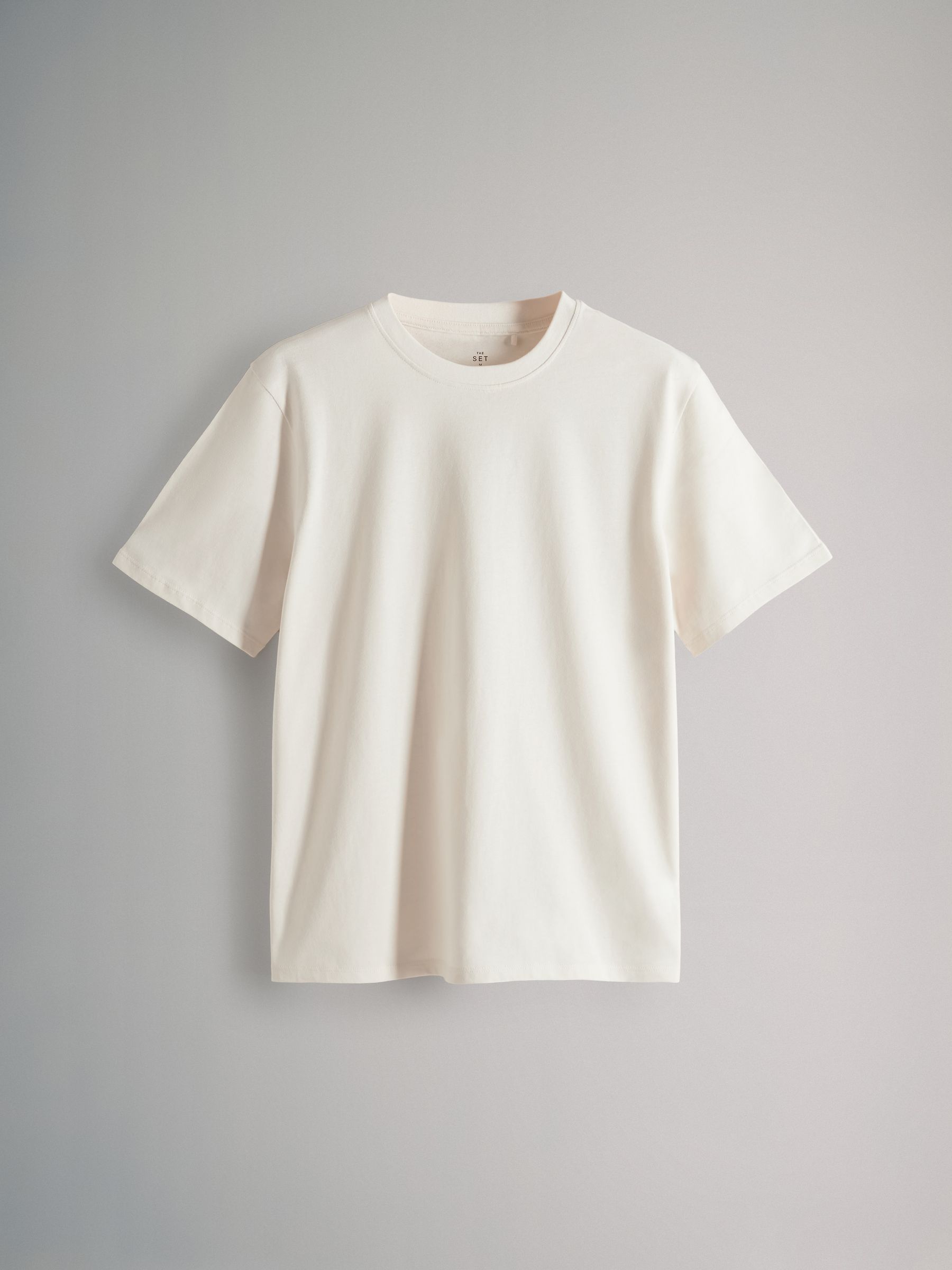 Rose Pink/Neutral Stripe/Cream/Taupe Brown - 4 Pack 100% Cotton Short Sleeved Relaxed T-Shirts - Image 3 of 7