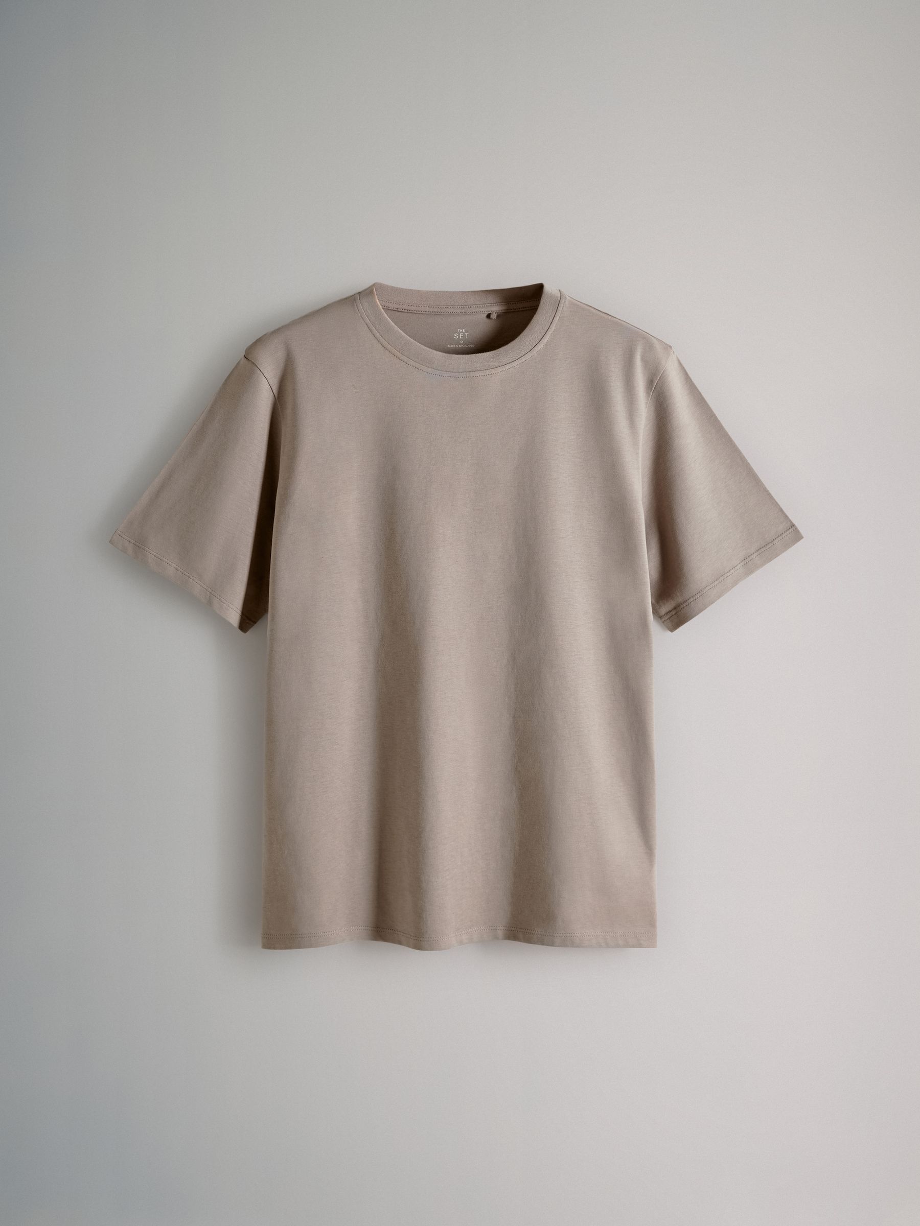 Rose Pink/Neutral Stripe/Cream/Taupe Brown - 4 Pack 100% Cotton Short Sleeved Relaxed T-Shirts - Image 5 of 7