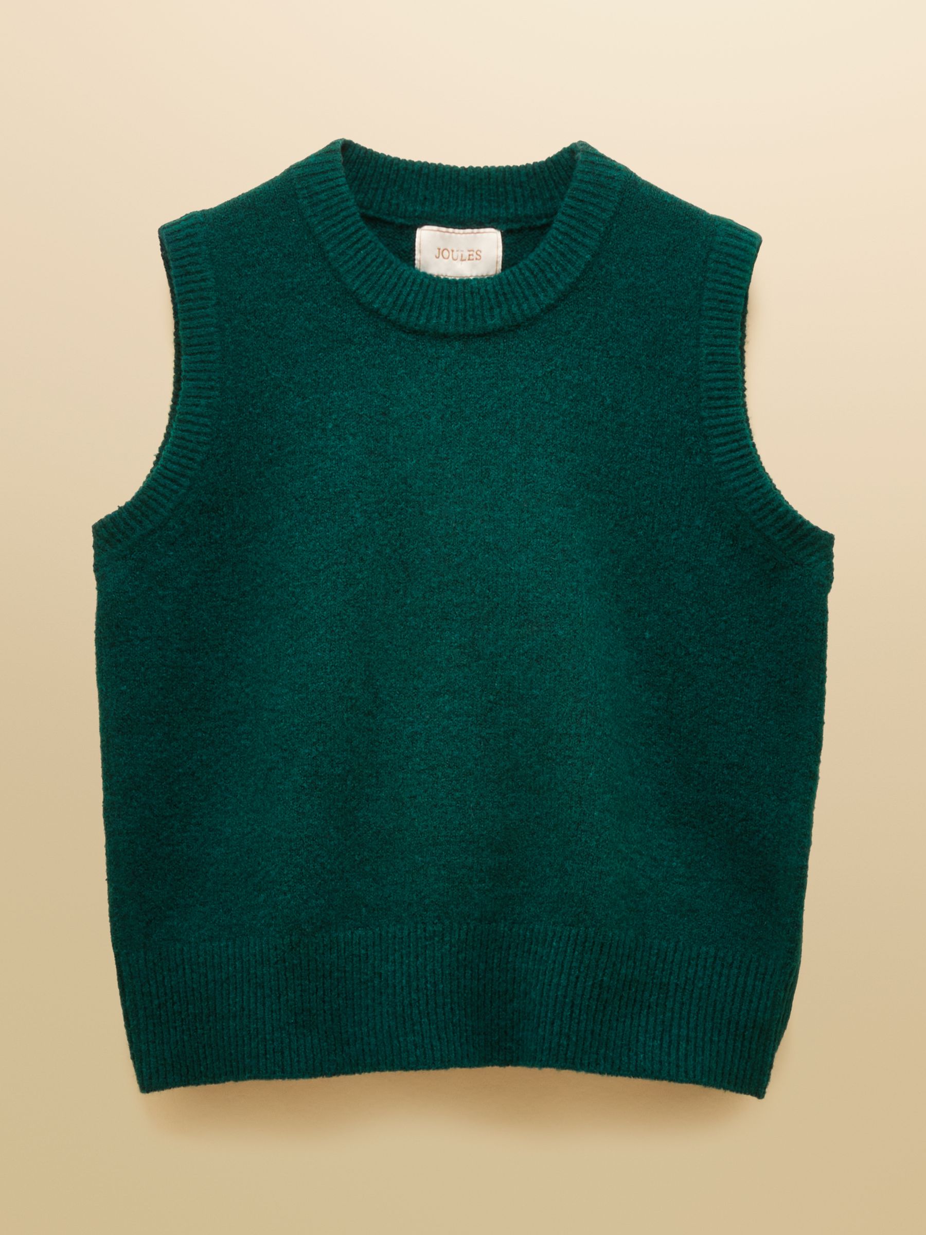Holly Dark Green Knitted Crew Neck Vest - Image 7 of 7