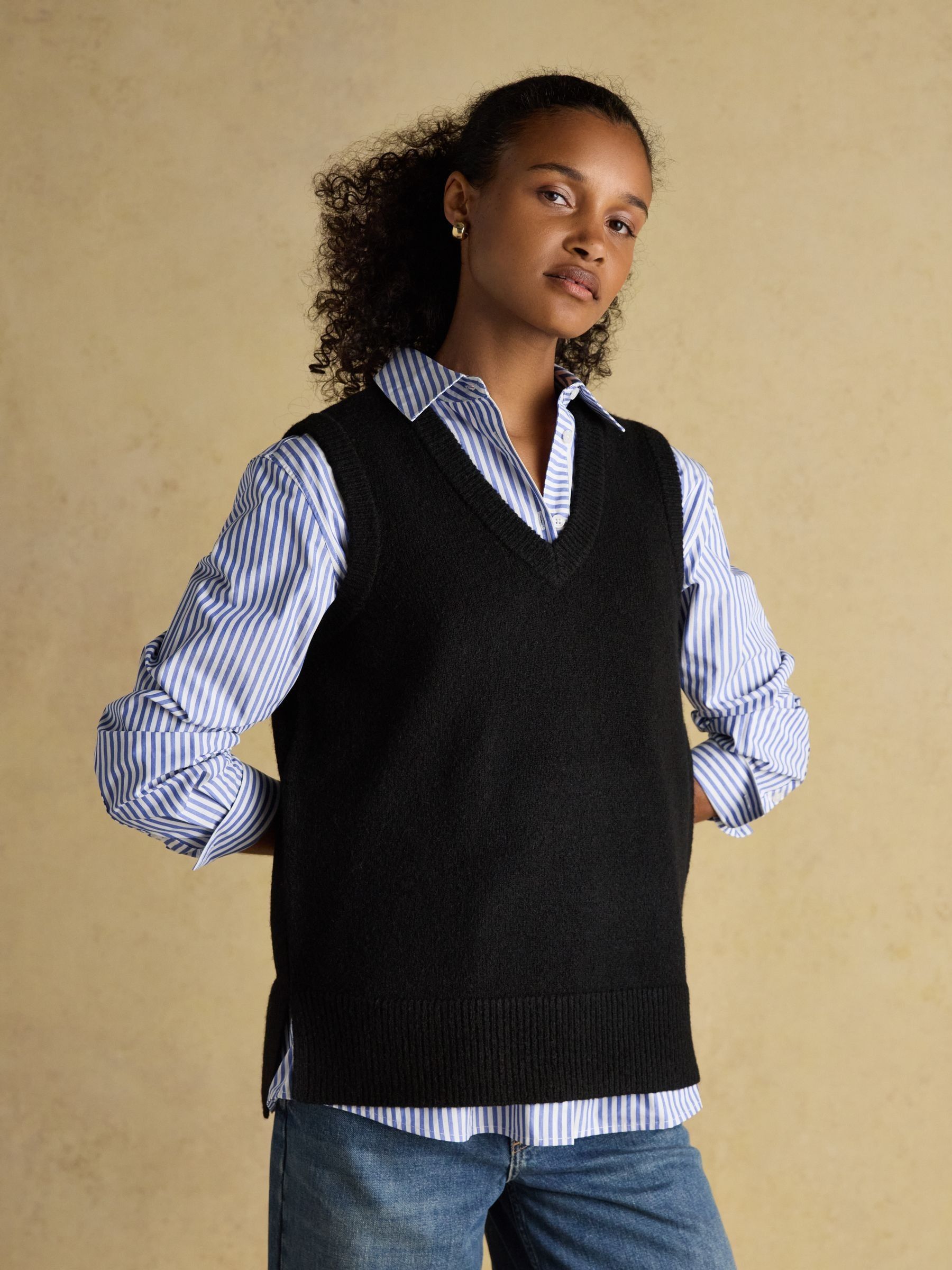 トップス Gypsohila Marine Knit Vest Black 新品】ジプソフィア gypsohila マリンニットベスト - メルカリ