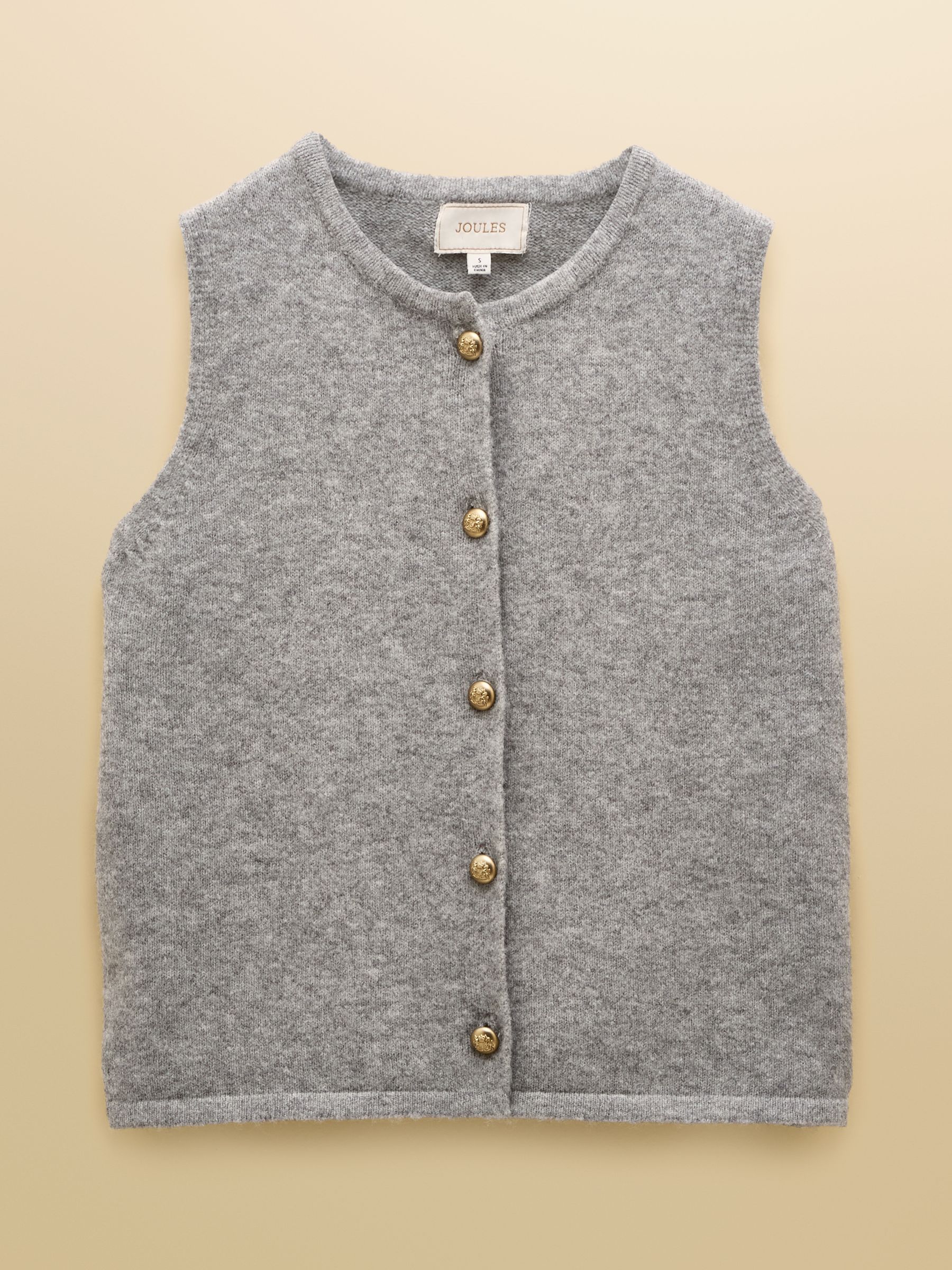 Holly Grey Button Through Knitted Vest - Image 7 of 7