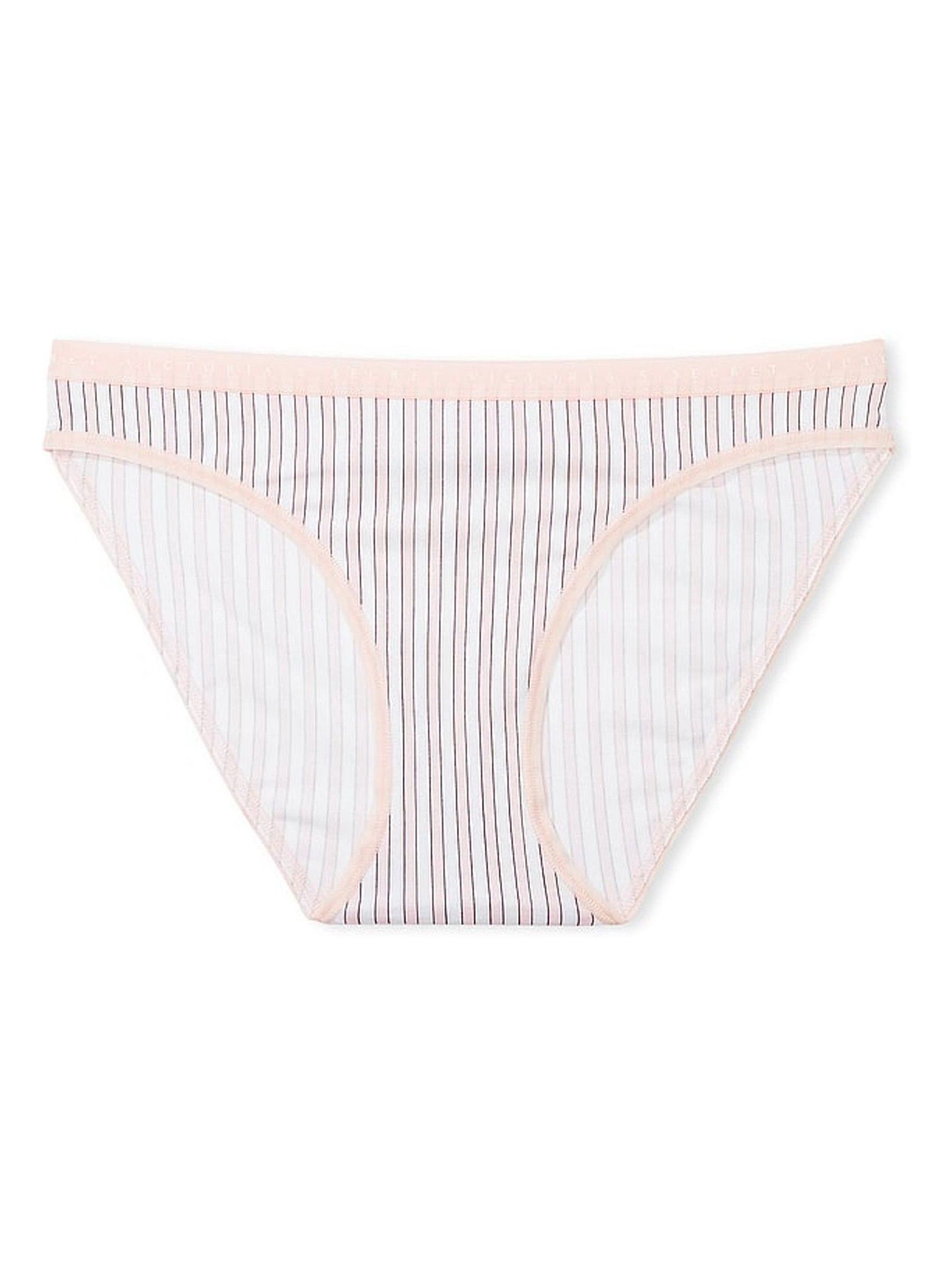 Purest Pink Stripe Bikini Knickers - Image 3 of 3