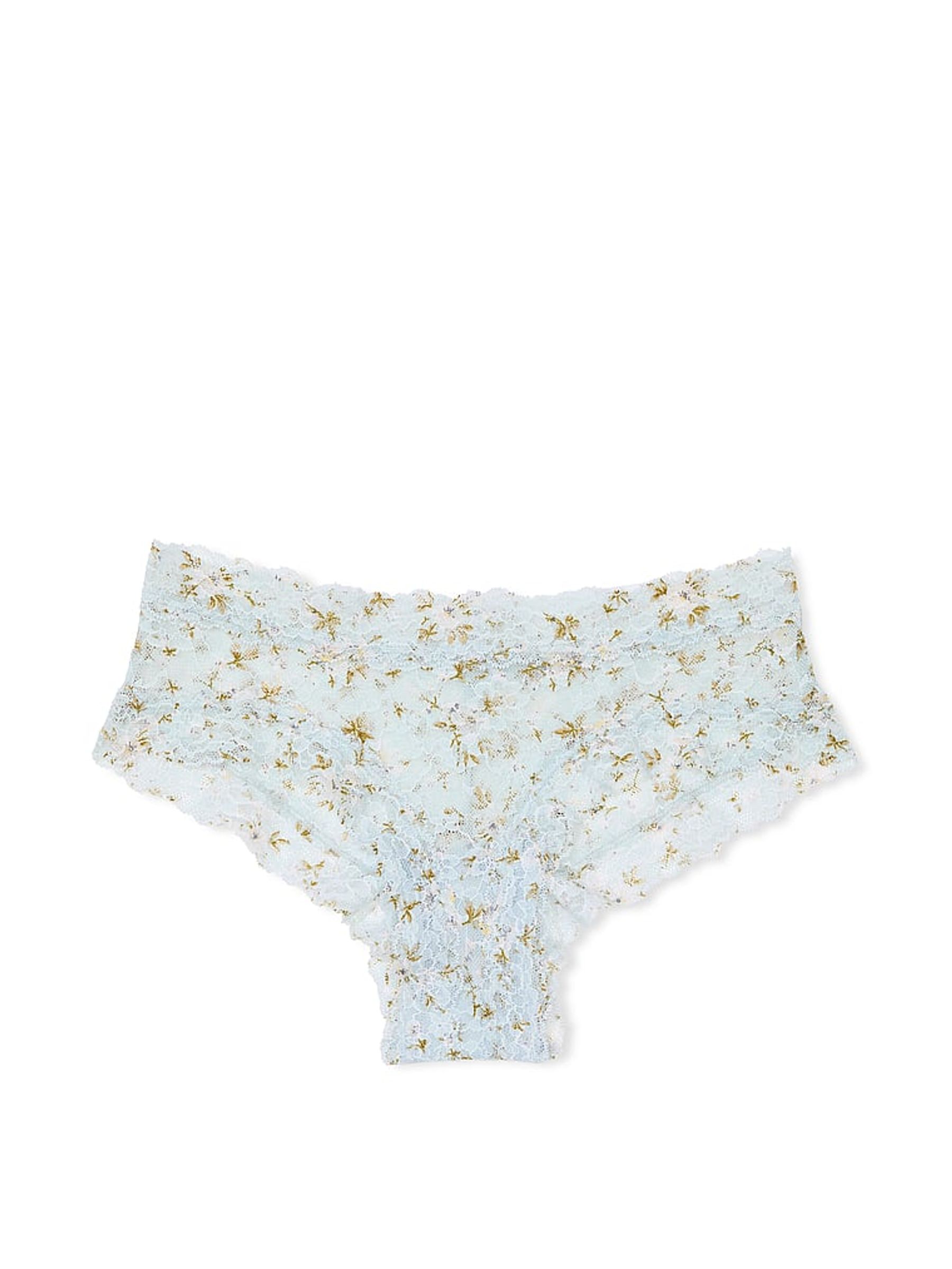 Palest Blue Floral Cheeky Knickers - Image 3 of 3
