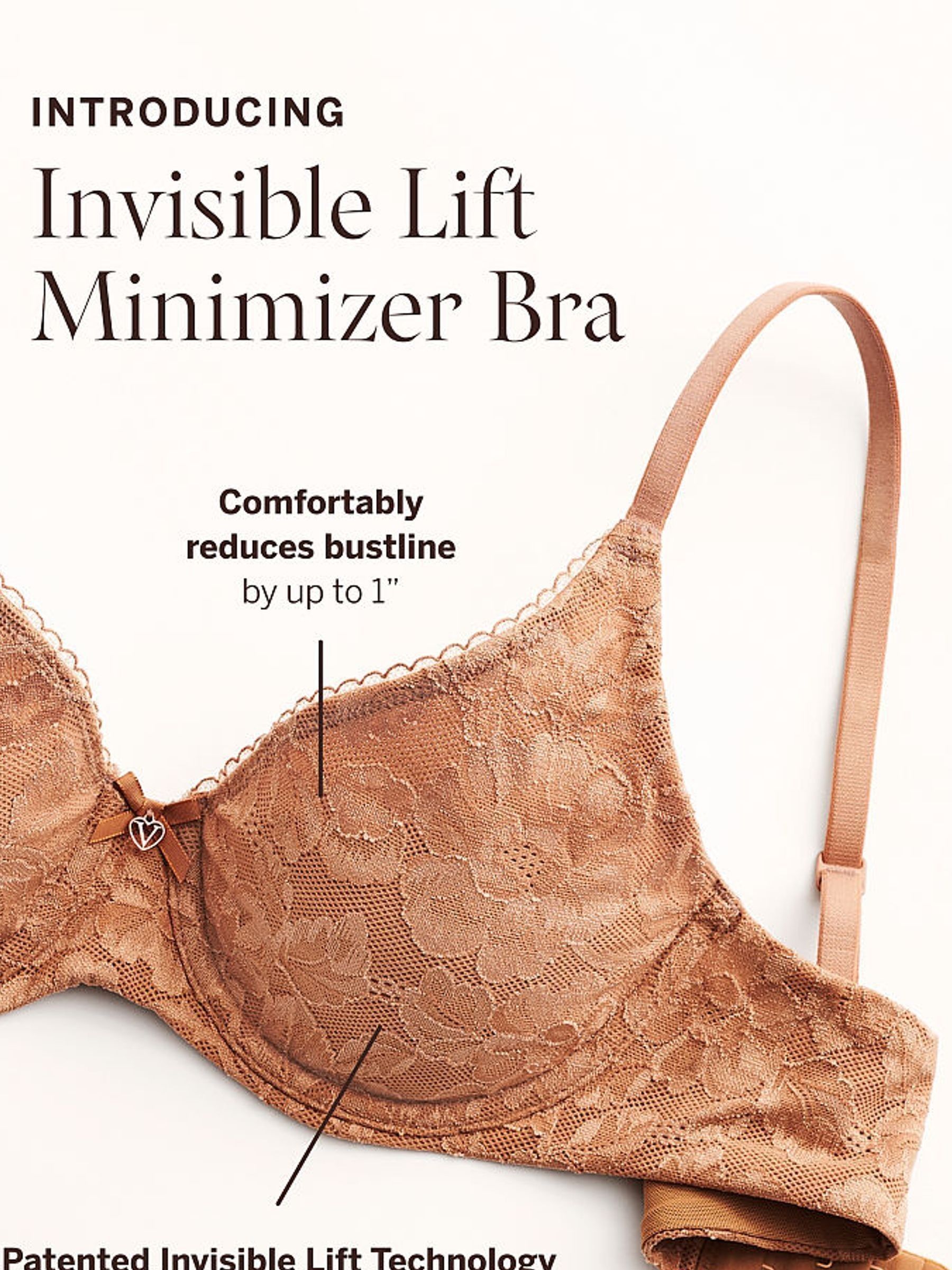 Nostalgia Rose Pink Minimiser Invisible Lift Bra - Image 3 of 3