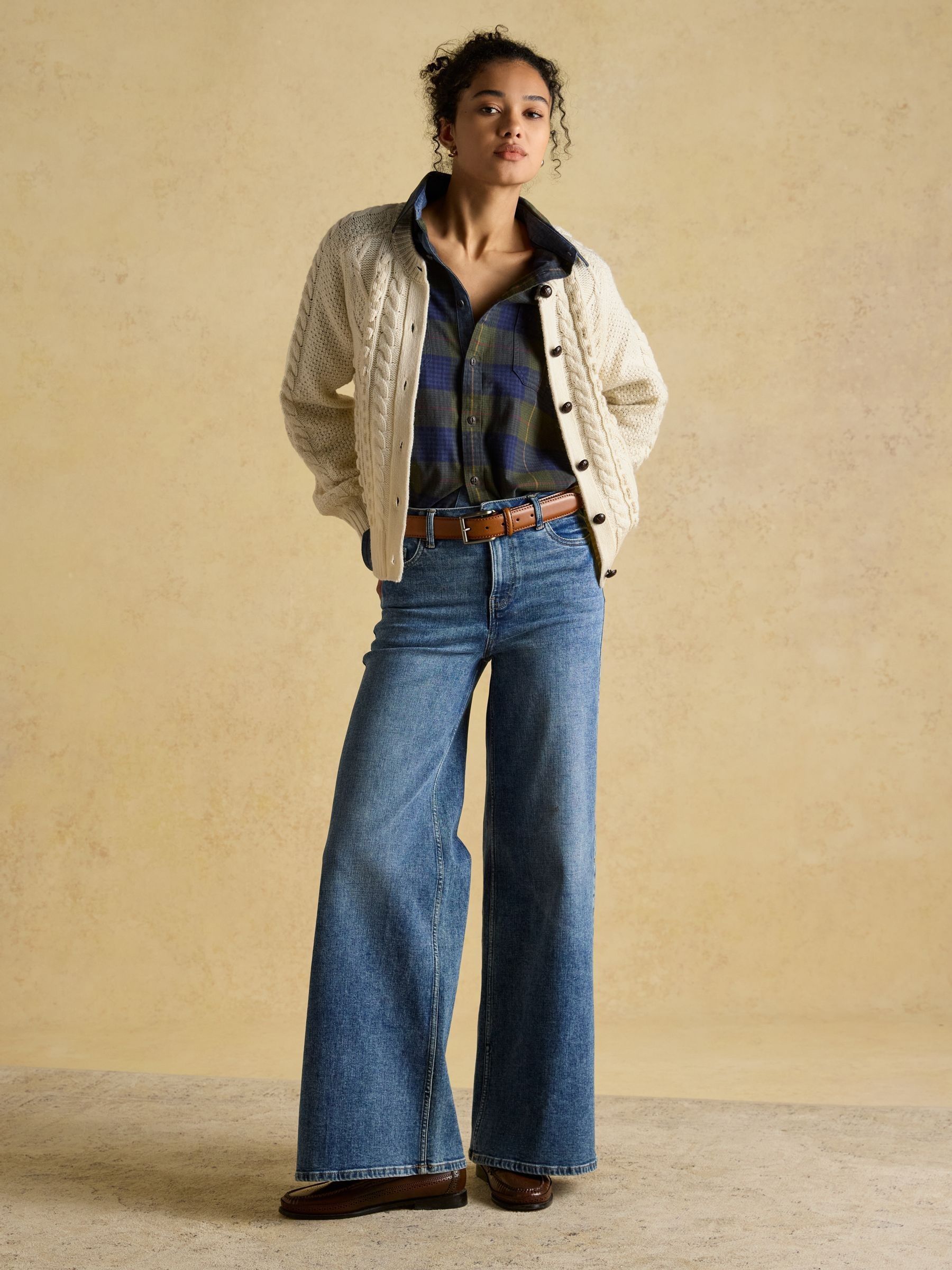 Rafferty Cream Cable Knit Cardigan - Image 6 of 9