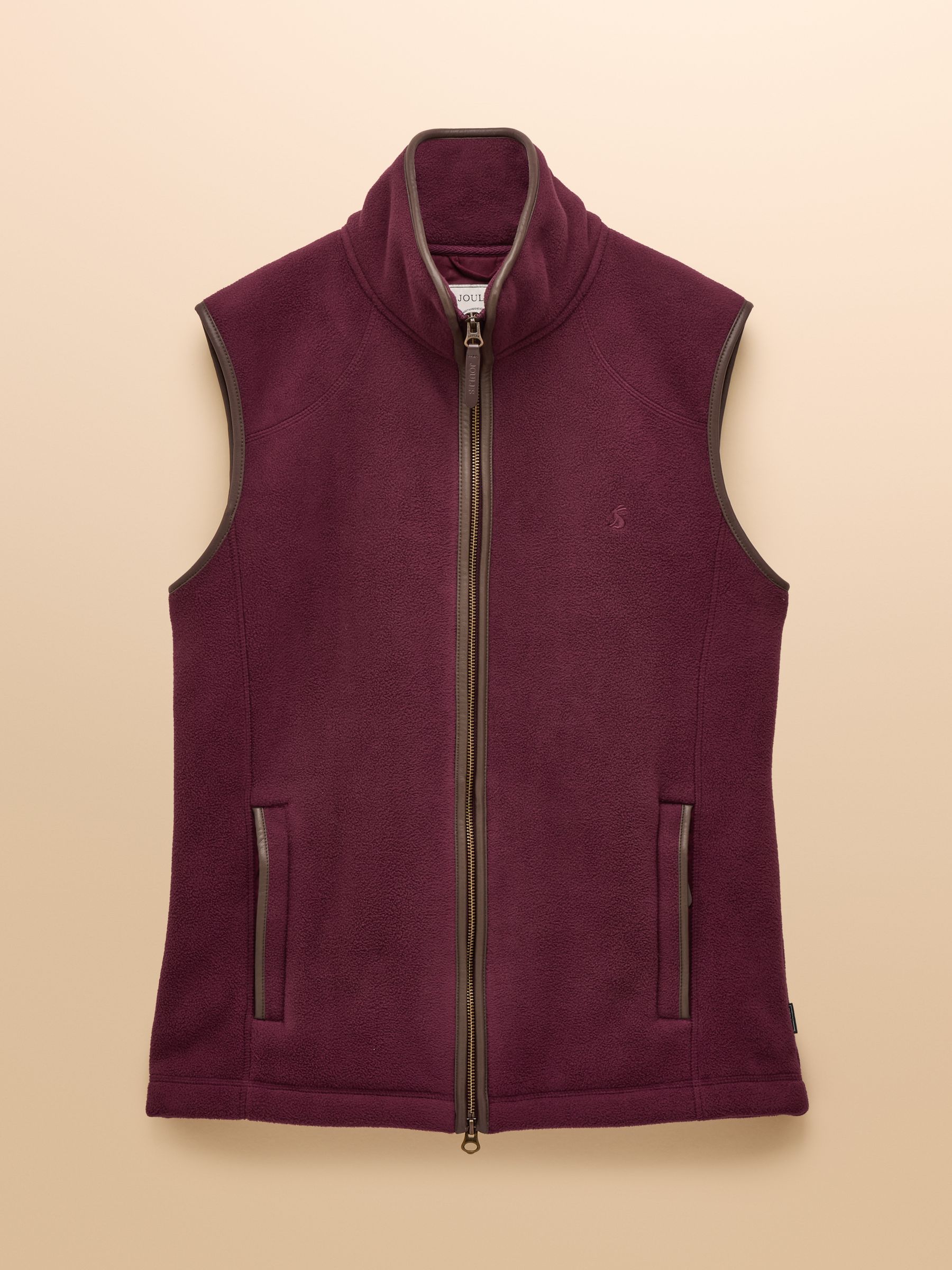 Heritage Fleece Burgundy Gilet - Image 9 of 9