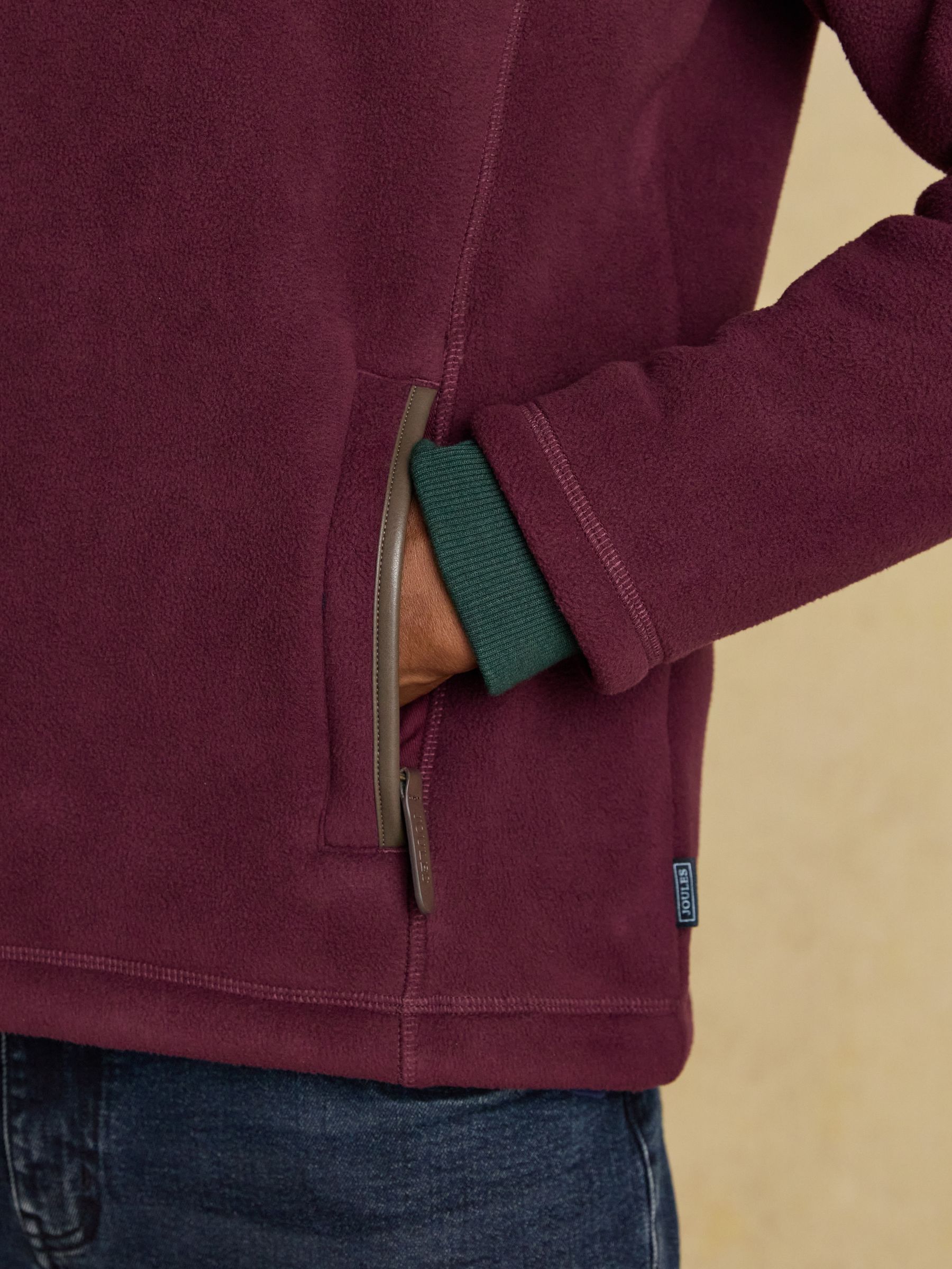 Heritage Fleece Burgundy Quarter Zip - Image 7 of 10