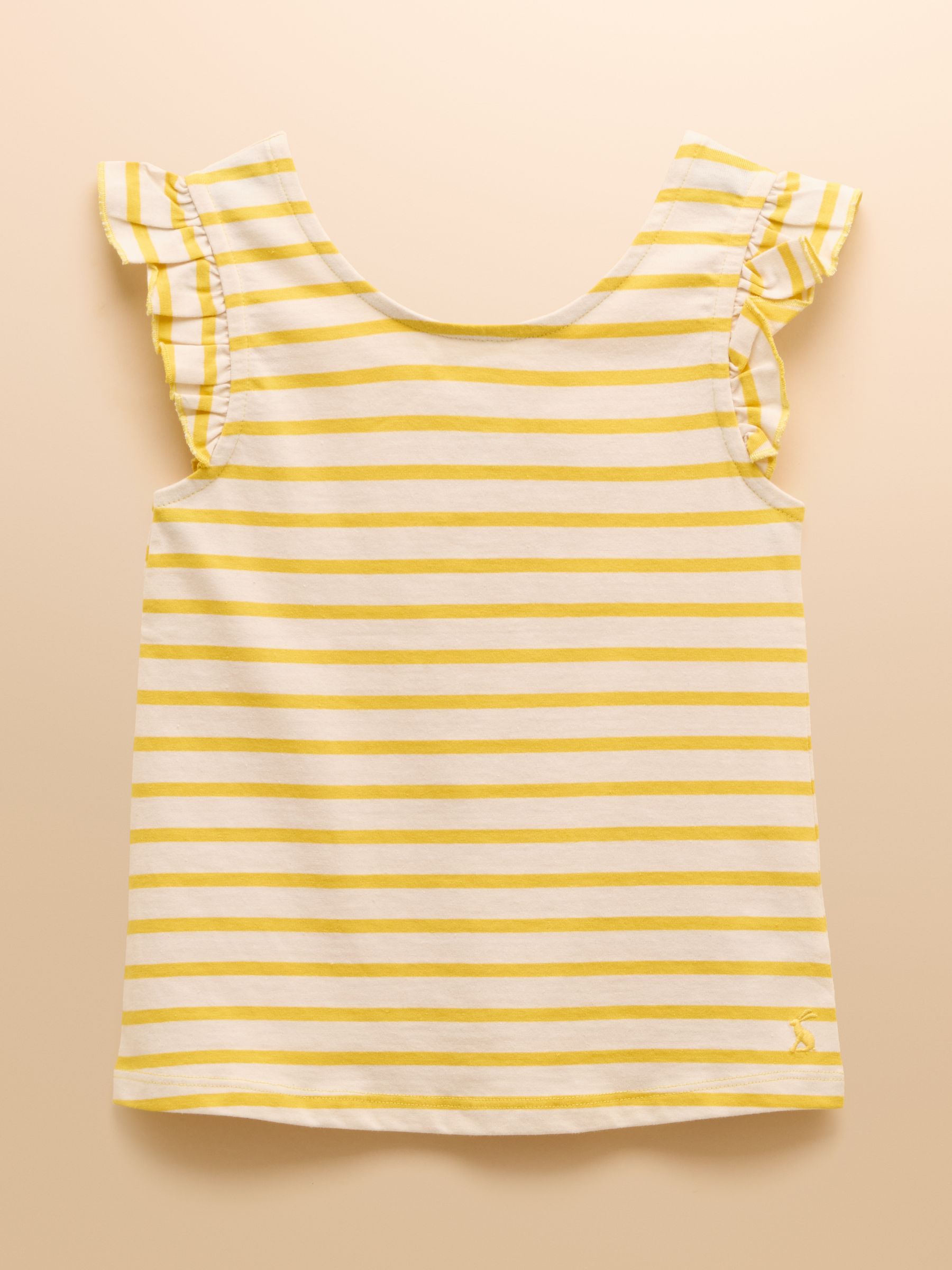 Butterfly Yellow & White Frill Sleeve Vest - Image 1 of 4