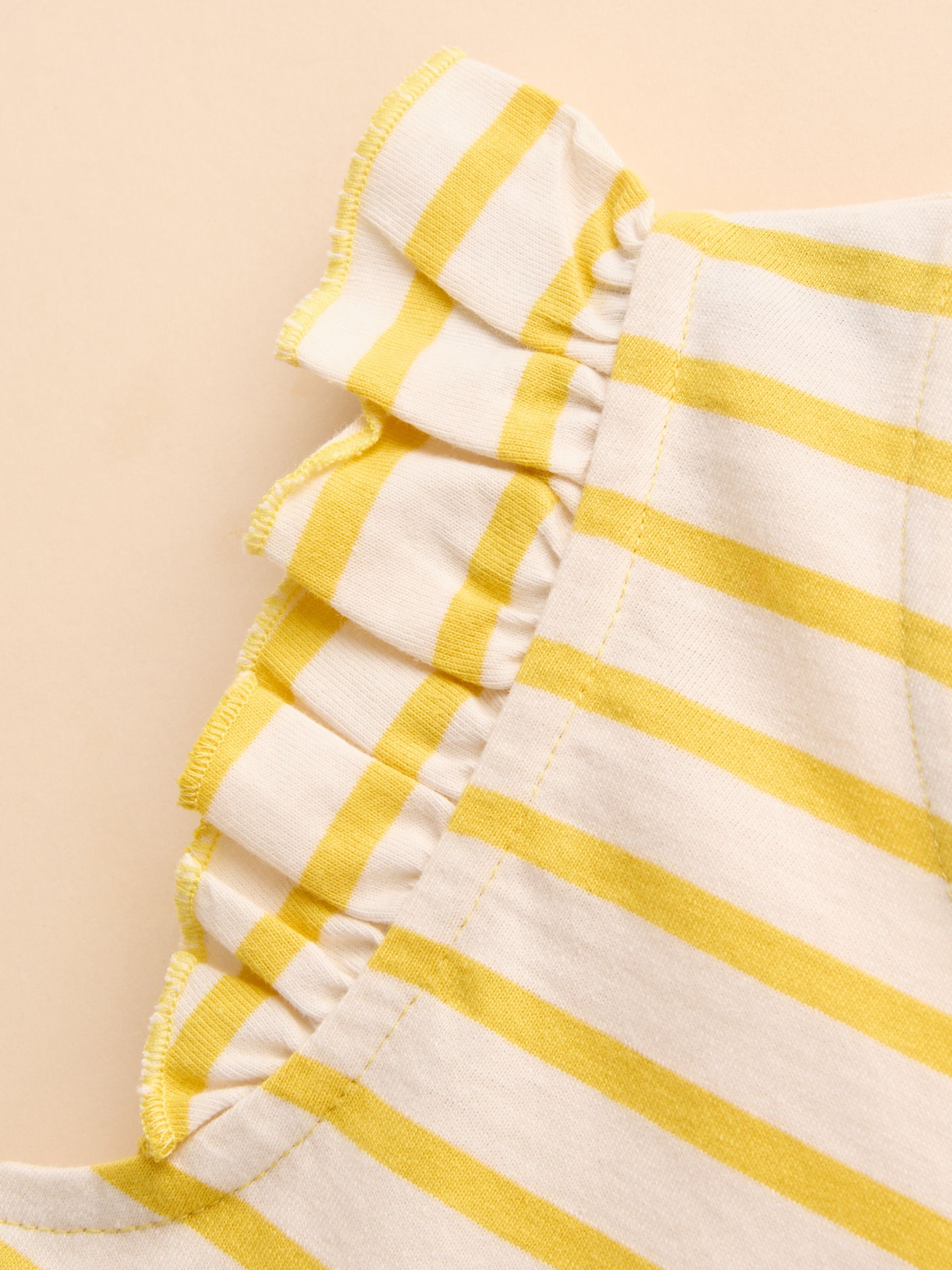 Butterfly Yellow & White Frill Sleeve Vest - Image 3 of 4
