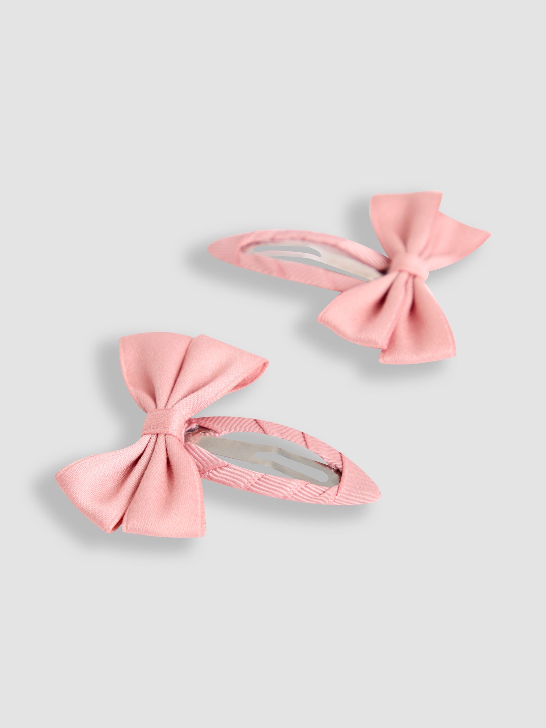 Pink Bow Hair Clips 2 Pack - Image 2 of 3