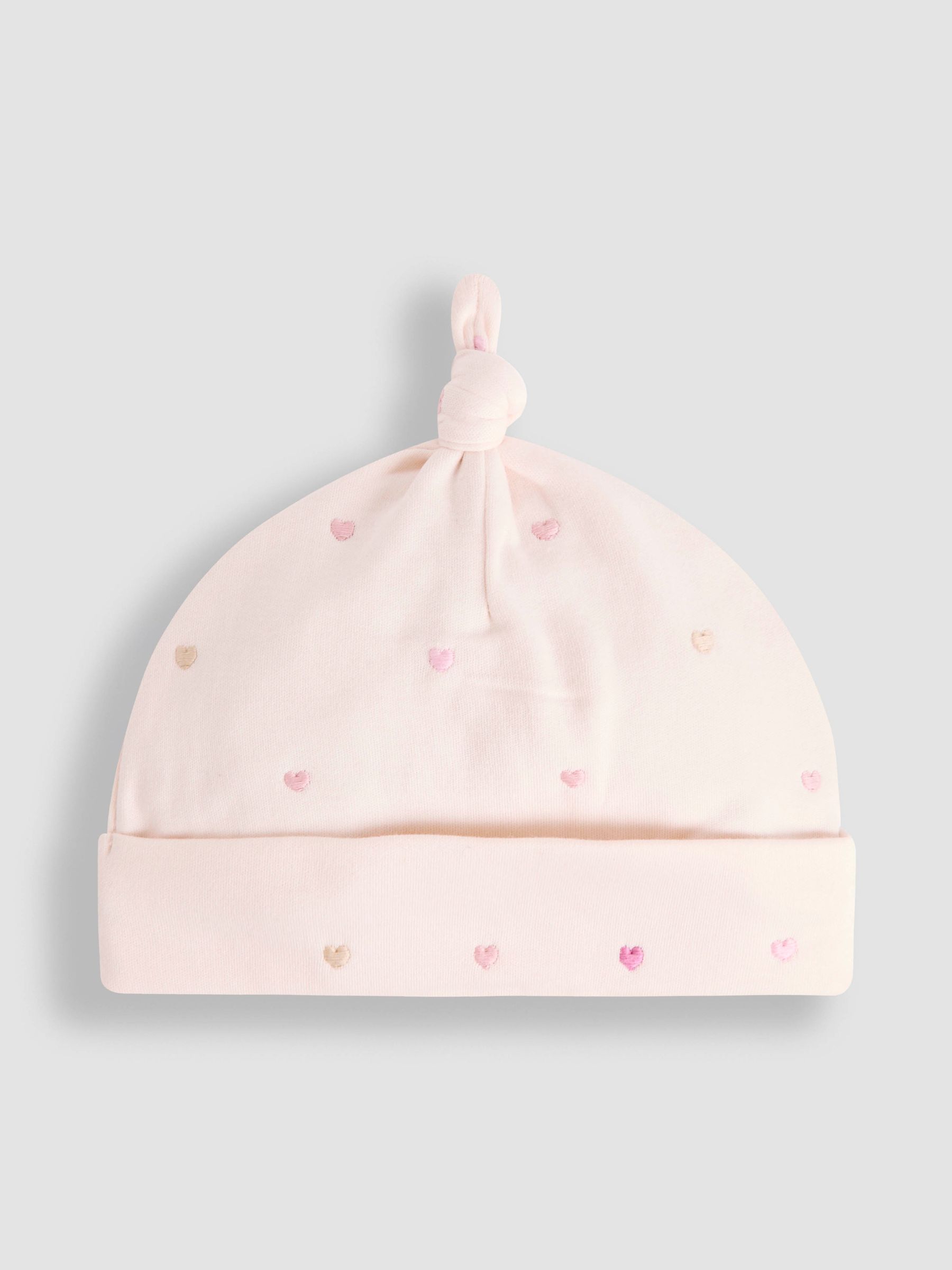 Cream Cotton 2-Piece Embroidered Sleepsuit and Hat Set - Image 7 of 9