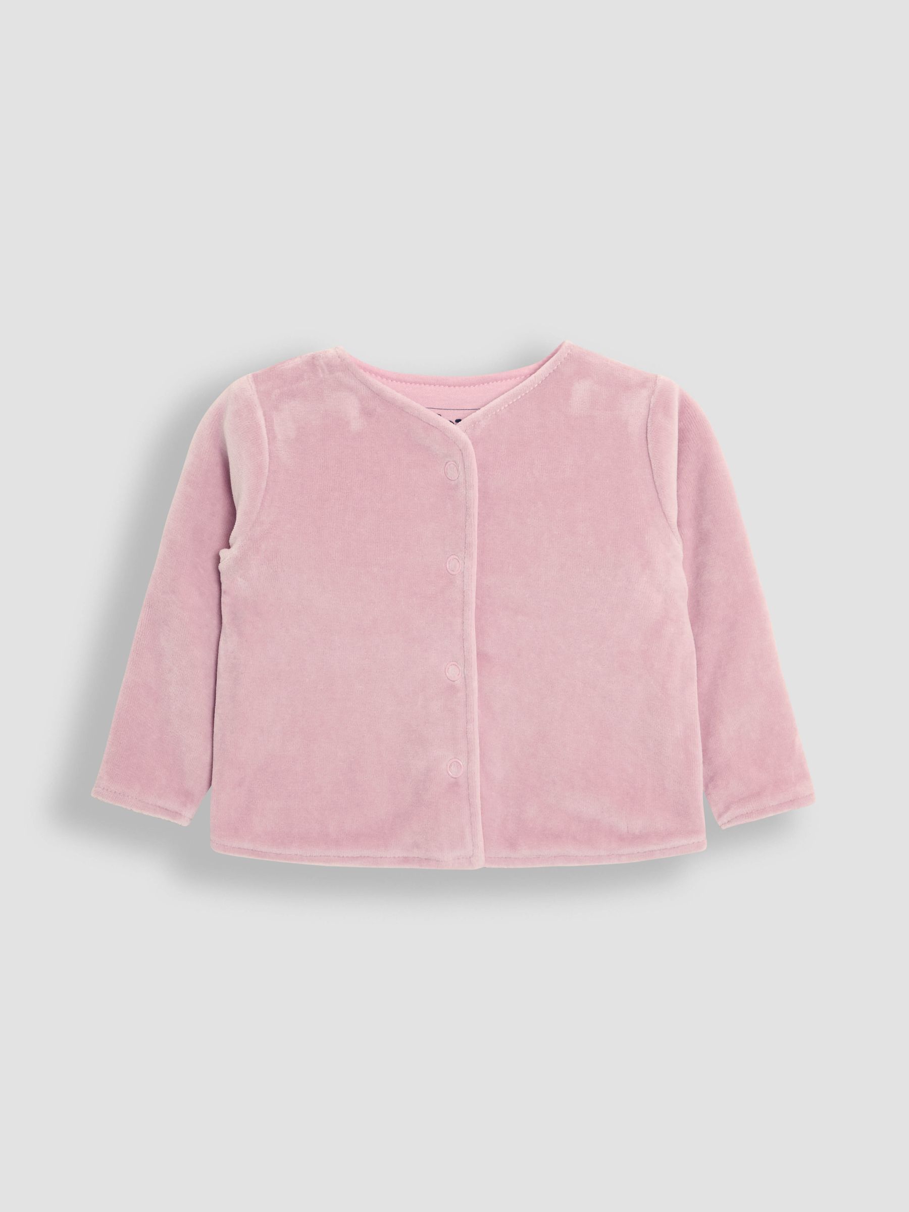 Floral 2-Piece Footed Sleepsuit & Velour Jacket Set - Image 4 of 6