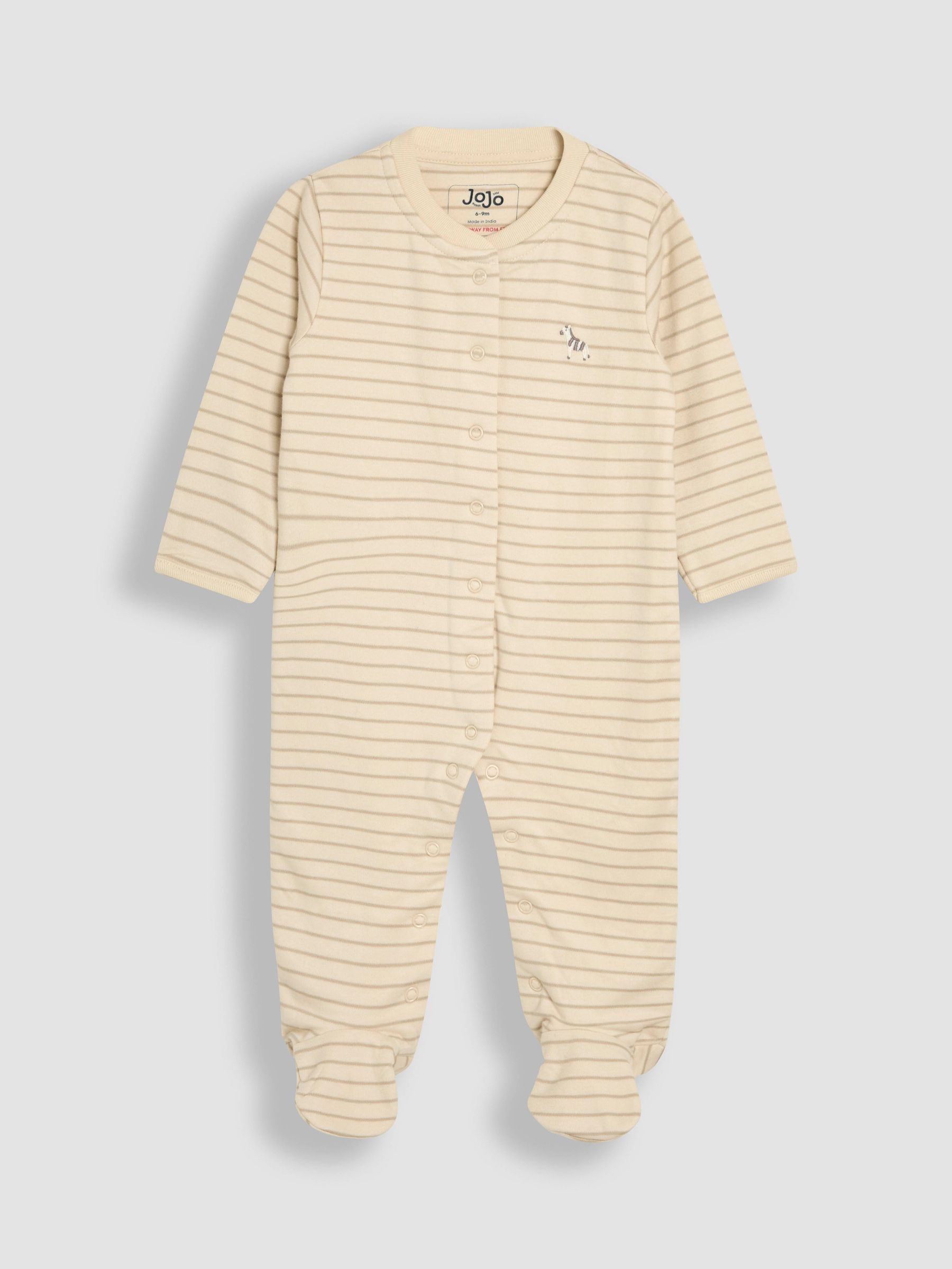 Stripe Footed Sleepsuit and Velour Jackets Set 2 Piece - Image 2 of 7