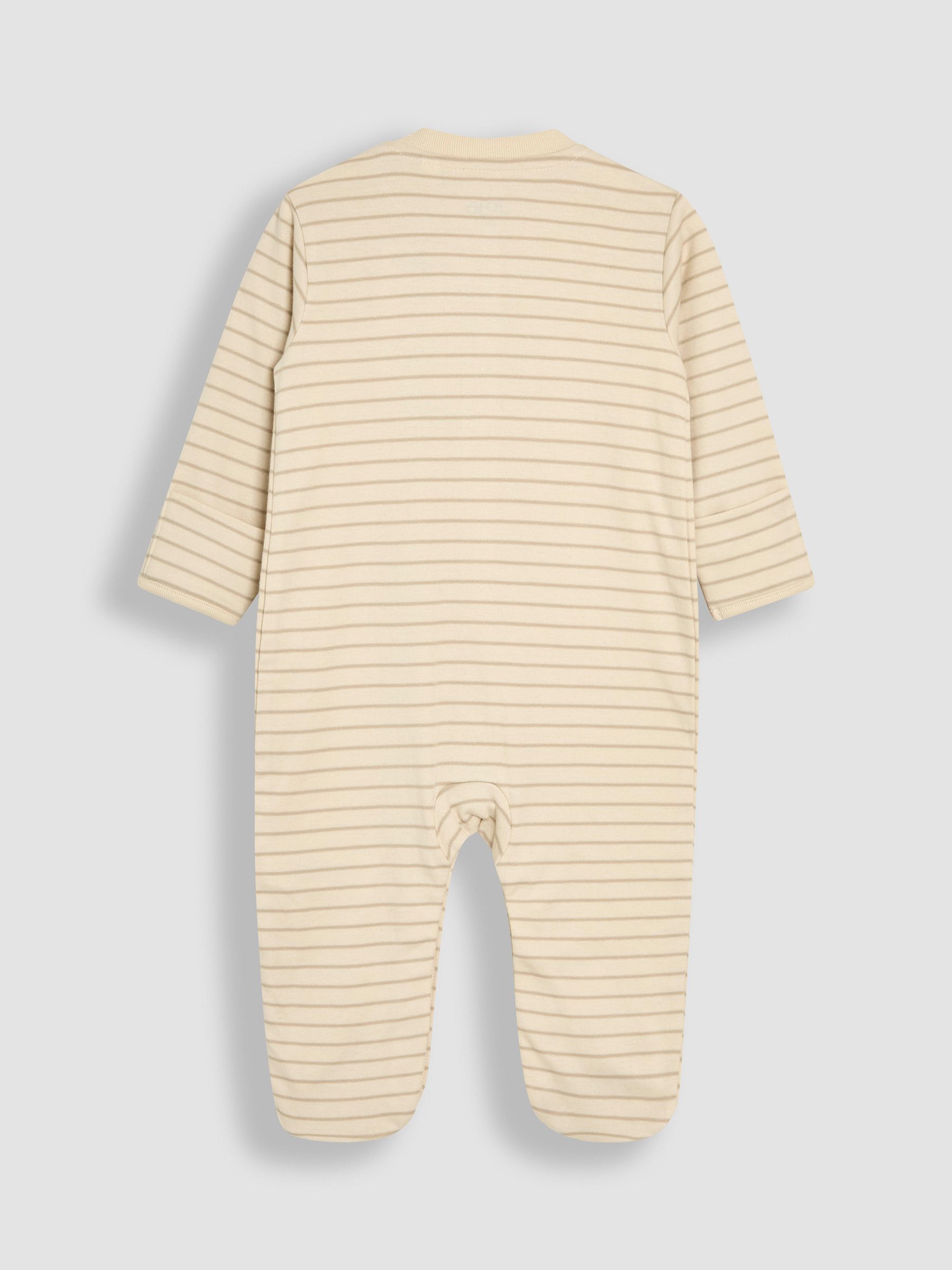 Stripe Footed Sleepsuit and Velour Jackets Set 2 Piece - Image 4 of 7