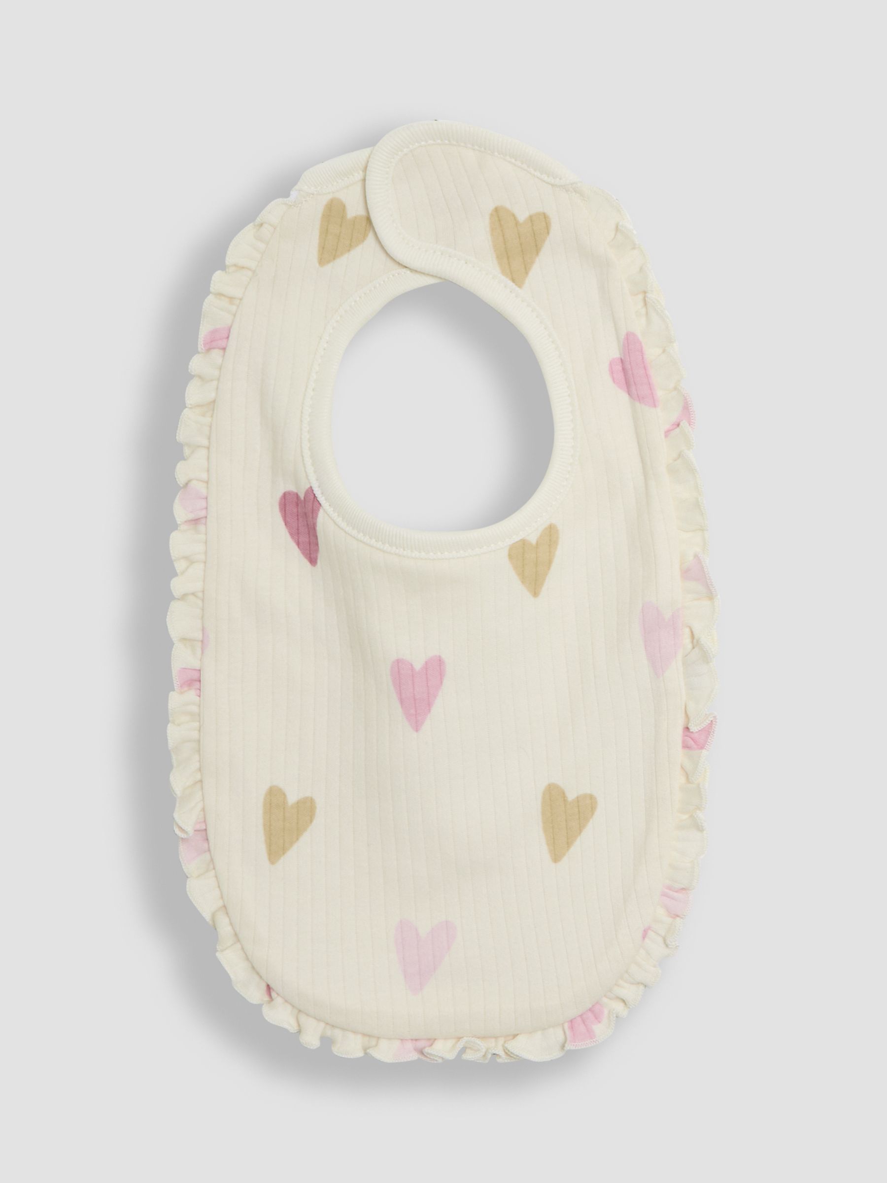 Pink Cotton 2-Piece Baby Bib and Headband Set - Image 2 of 4