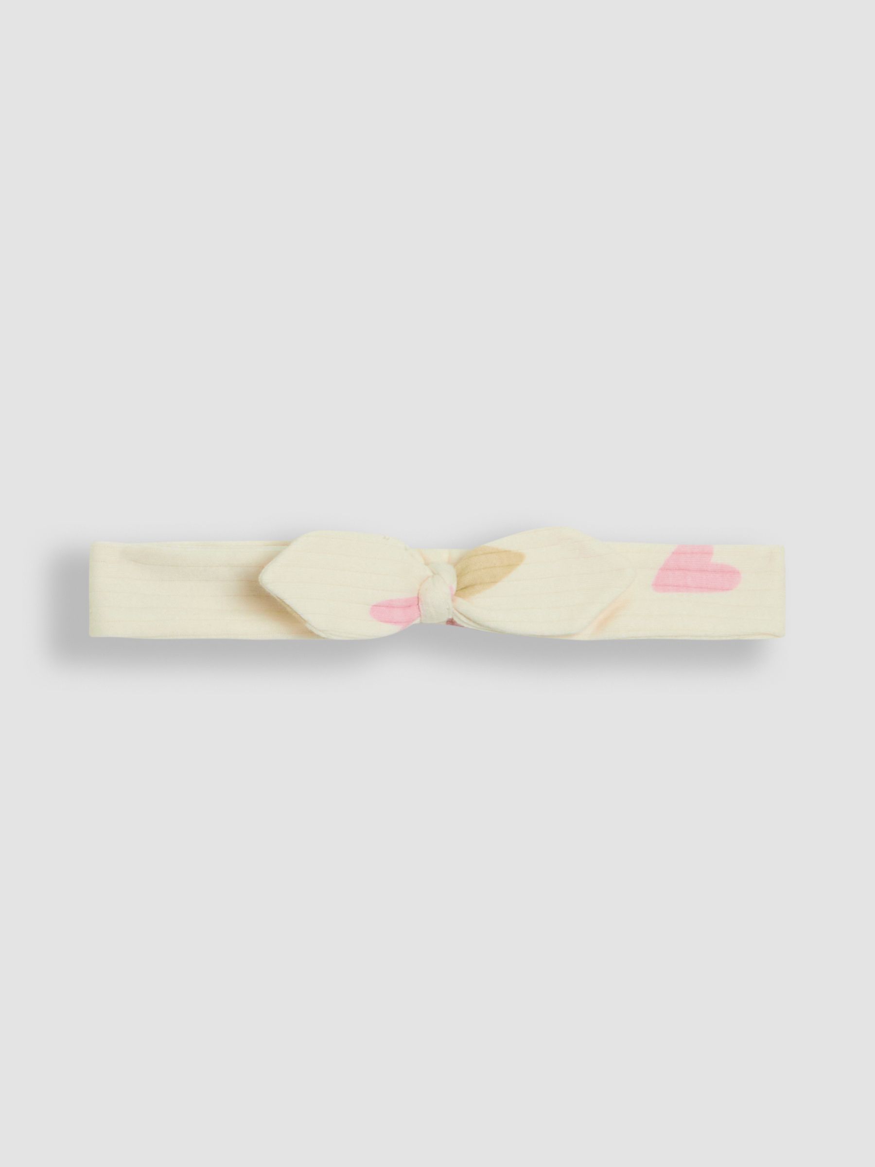 Pink Cotton 2-Piece Baby Bib and Headband Set - Image 3 of 4